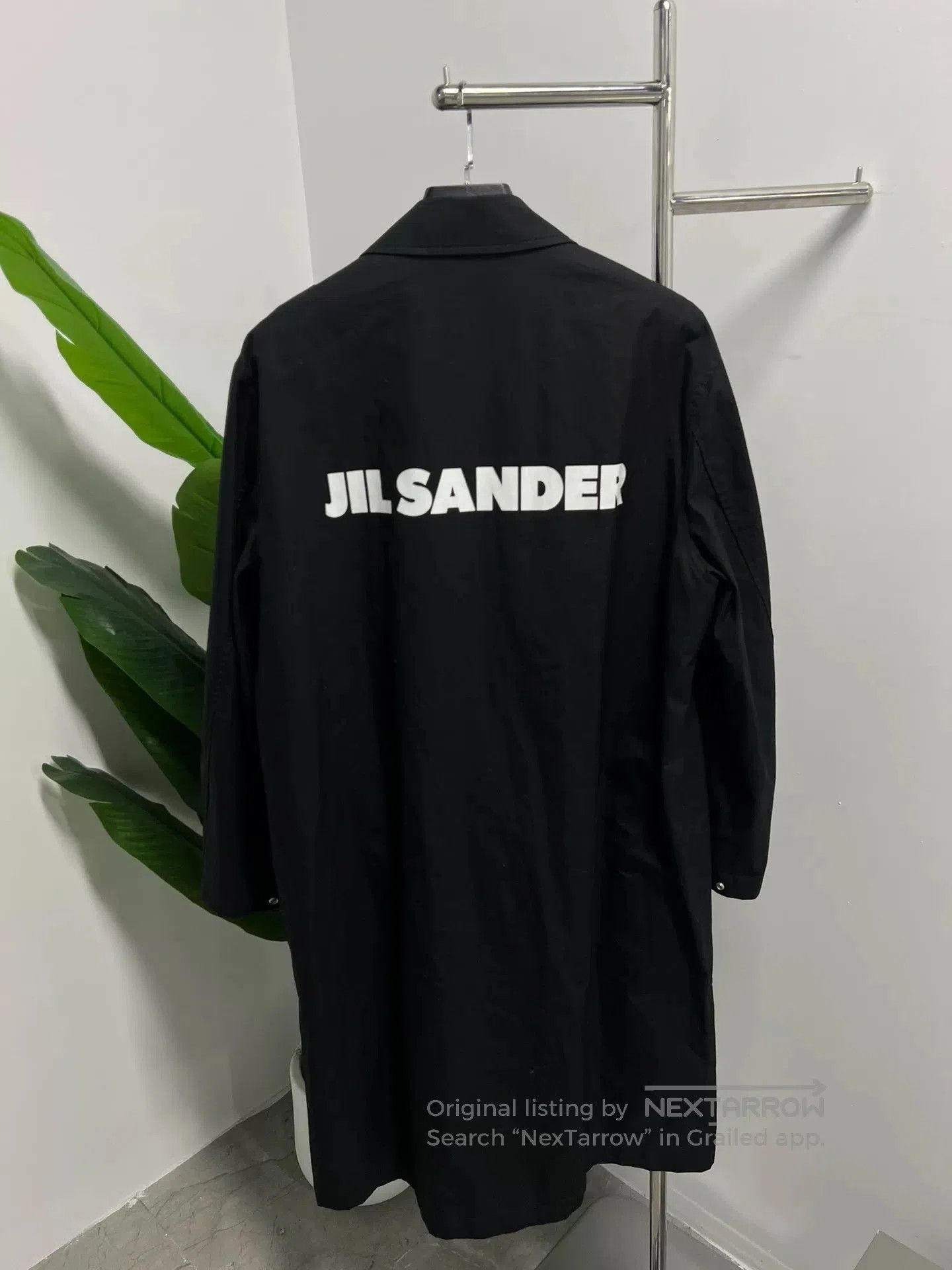 Jil Sander jil sander black logo trench coat. Size US L / EU 52-54 / 3 - 2 Thumbnail