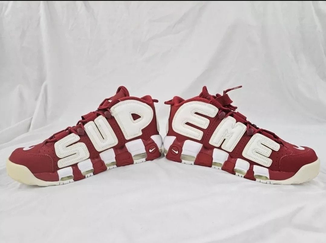 Nike × Supreme NIKE AIR MORE UPTEMPO SUPREME SUPTEMPO RED Size US 10 / EU 43 - 6 Thumbnail