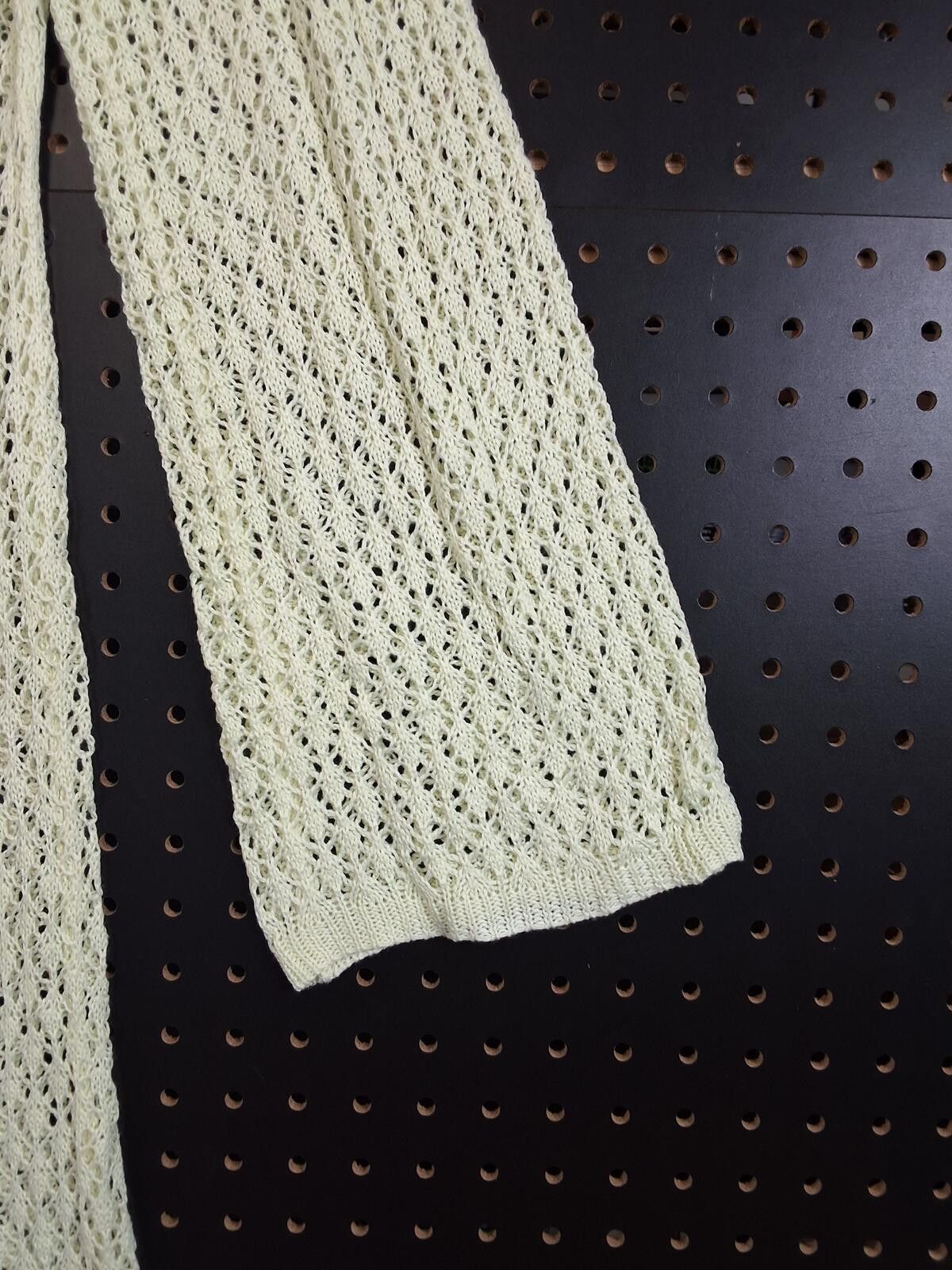 The Unbranded Brand Medium Cream Crochet Knit Maxi Dress - Swimsuit Cover Size M / US 6-8 / IT 42-44 - 3 Thumbnail