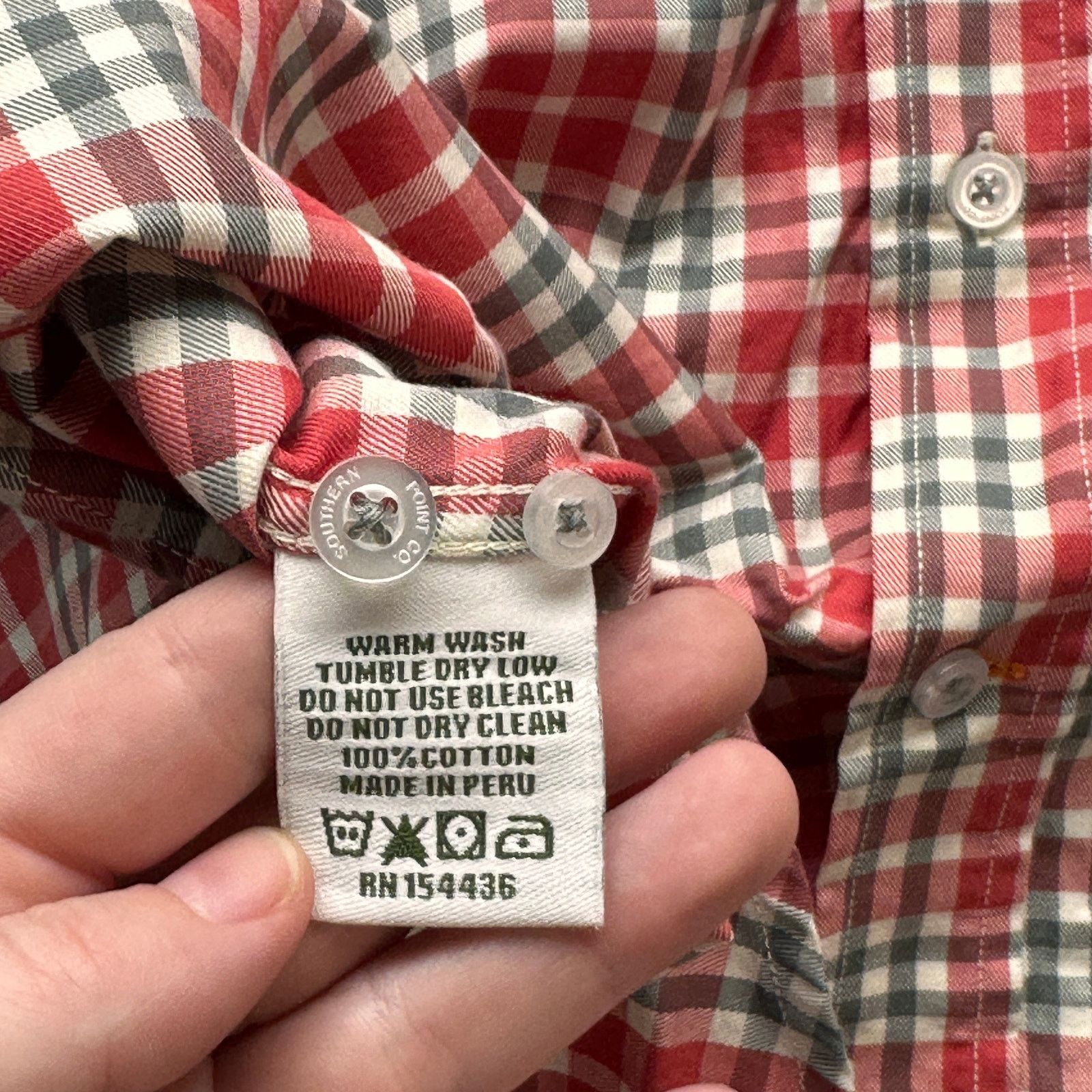 Other Southern Point Long Sleeve Button Down Plaid Shirt Mens L Size US L / EU 52-54 / 3 - 7 Thumbnail