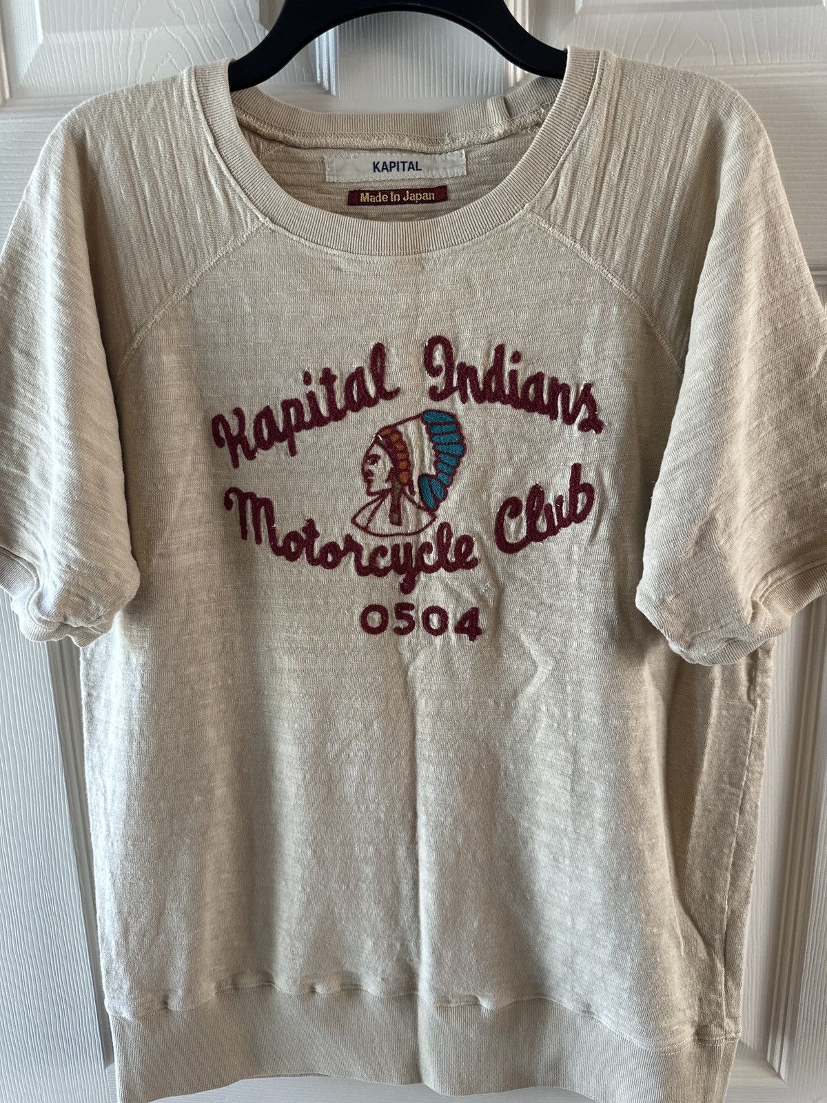 Kapital Kapital indians motorcycle club knit shirt Size US XL / EU 56 / 4 - 5 Thumbnail