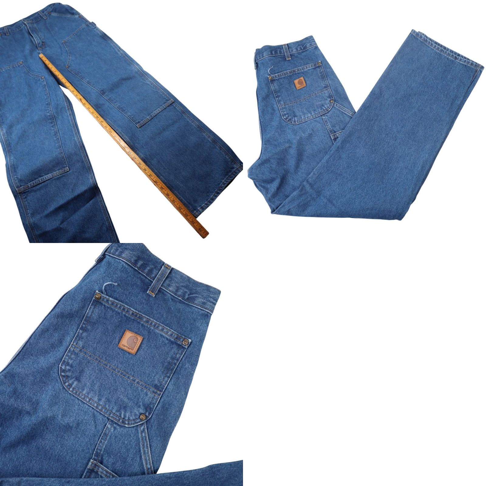 Carhartt VINTAGE Carhartt Baggy Denim Double Knee Carpenter Pants Men 34 Blue DST B73-DST Size US 34 / EU 50 - 8 Thumbnail