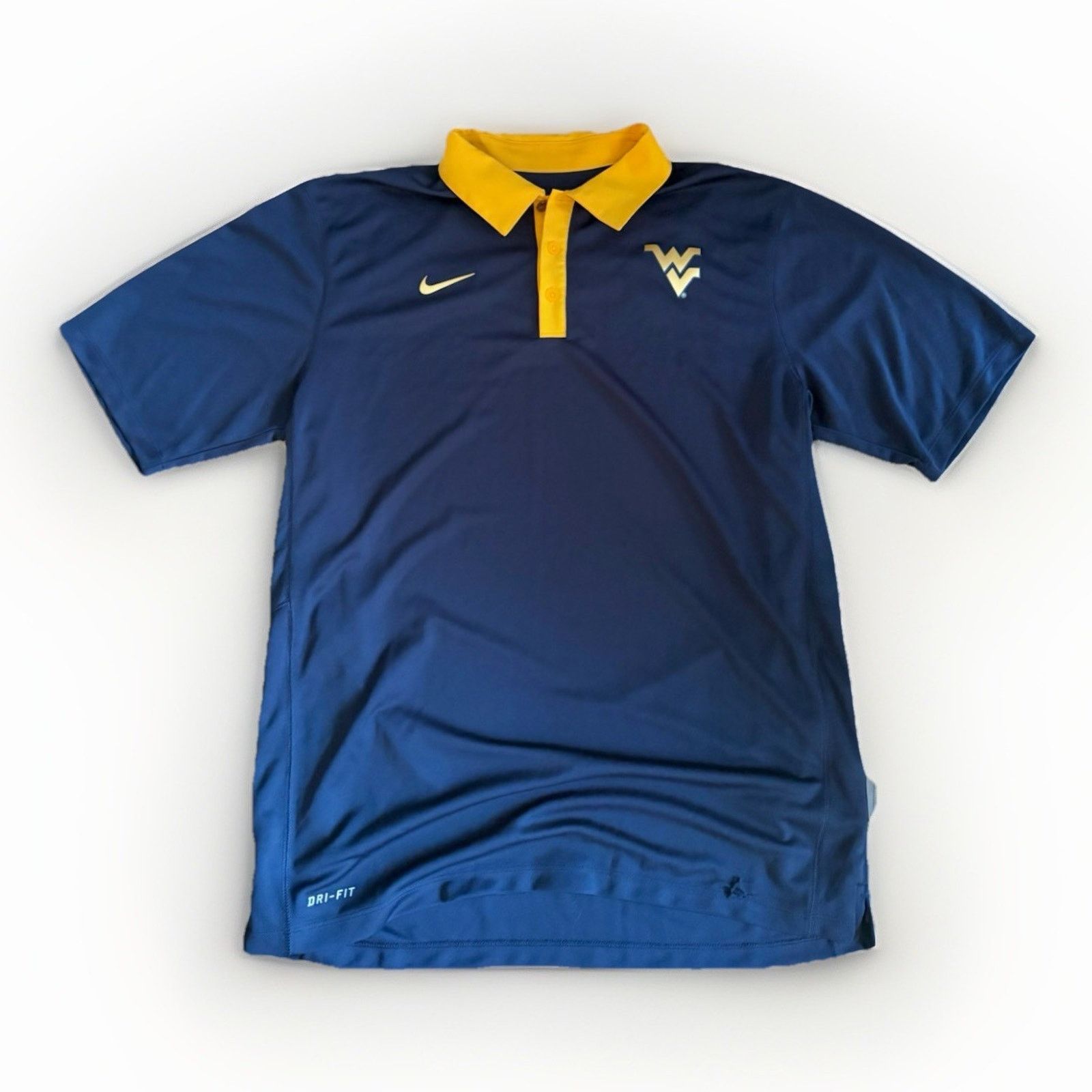Nike NIKE DRI-FIT WVU WEST VIRGINIA MOUNTAINEERS POLO MEN’S M NWT Size US M / EU 48-50 / 2 - 1 Thumbnail