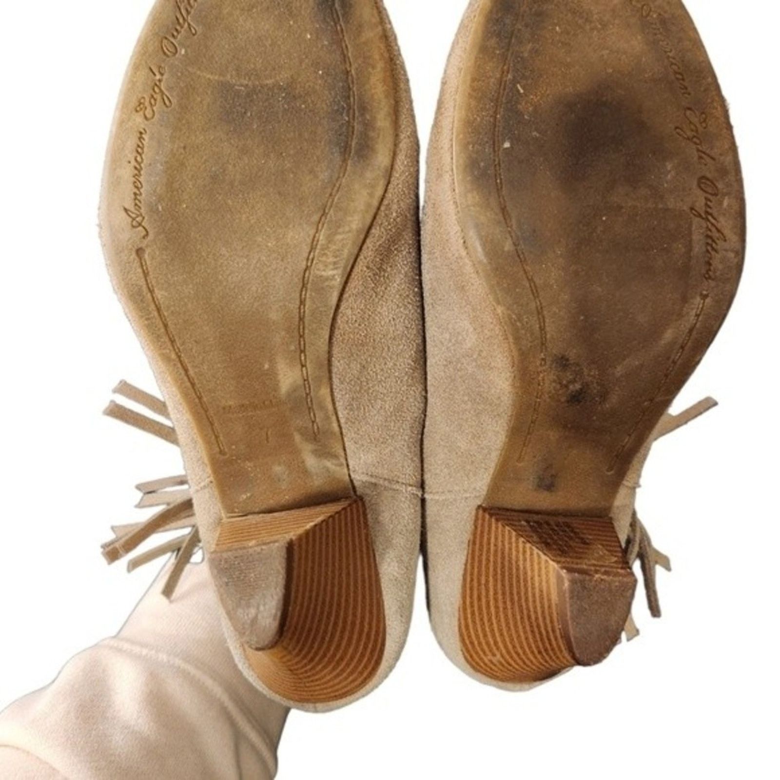 American Eagle Outfitters American Eagle Outfitters Fringe Suede Booties 7 Size US 7 / IT 37 - 7 Thumbnail