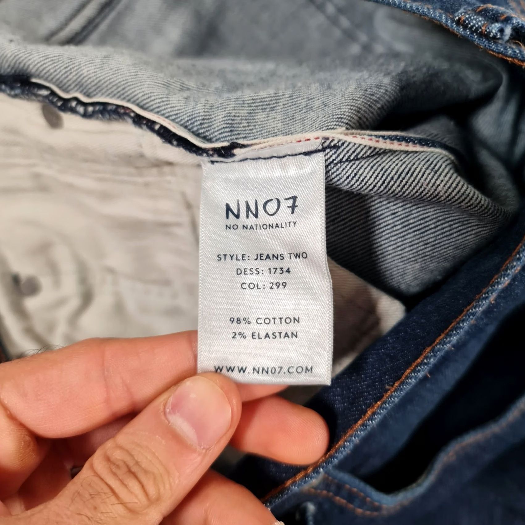 NN07 NN07 Jeans Slim Fit Stretch Denim W33 L32 Blue Mens Jeans NN07 Slim Fit Jeans 5-Pocket Zip Fly 98% Cotton 2% Elastane Boys Girls (adjusted) Size US 33 - 7 Thumbnail