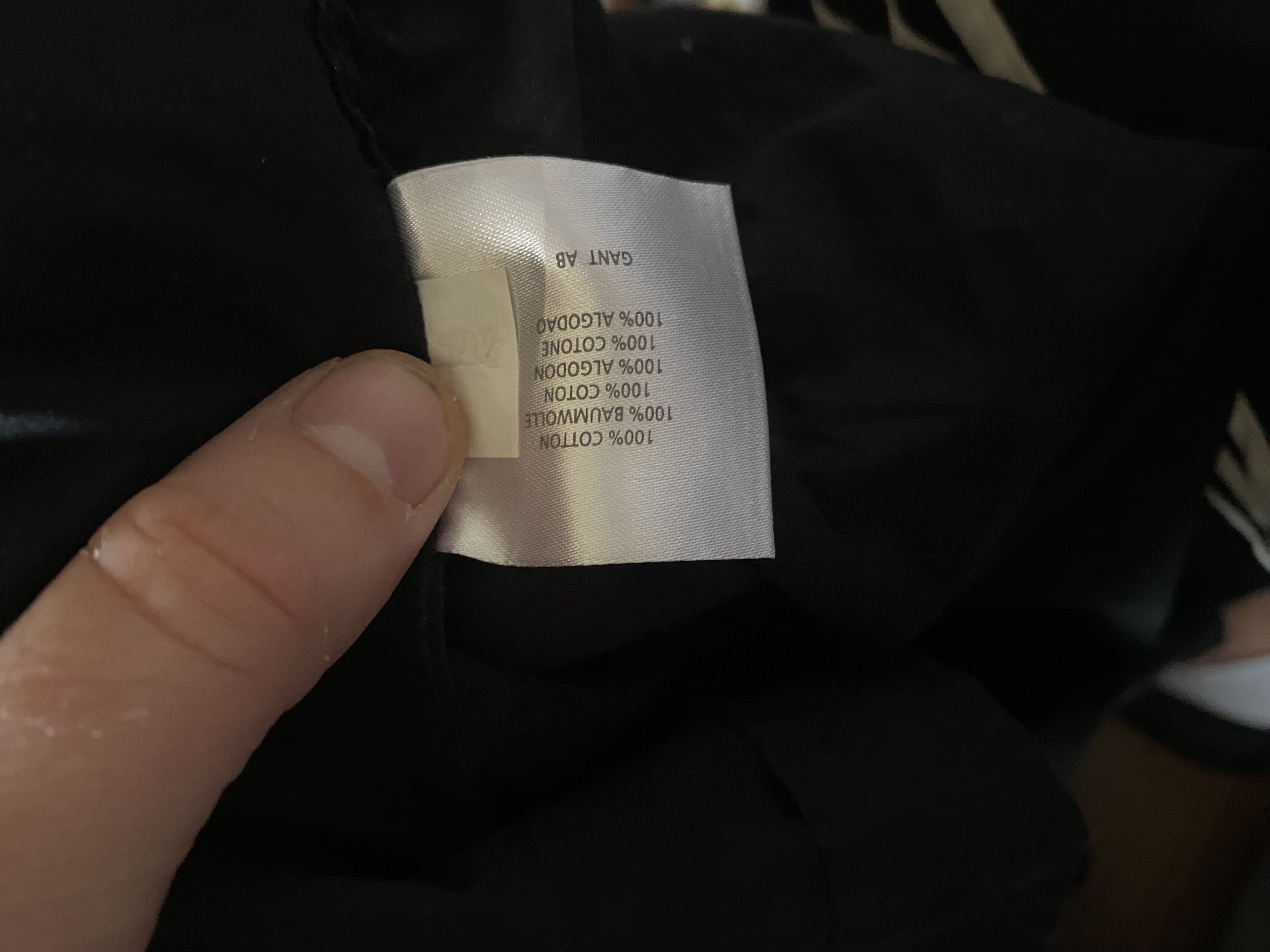 Gant Elegant black men's shirt - GANT - M - UNIQUE Size US M / EU 48-50 / 2 - 3 Thumbnail