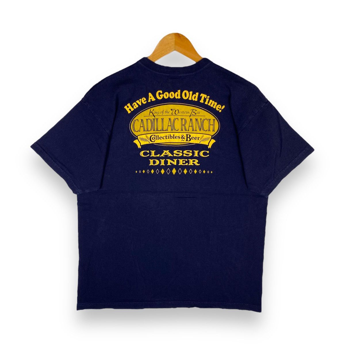 The Flat Head THE FLAT HEAD Cadillac Ranch Classic Diner Indigo Tee Size US XL / EU 56 / 4 - 1 Thumbnail