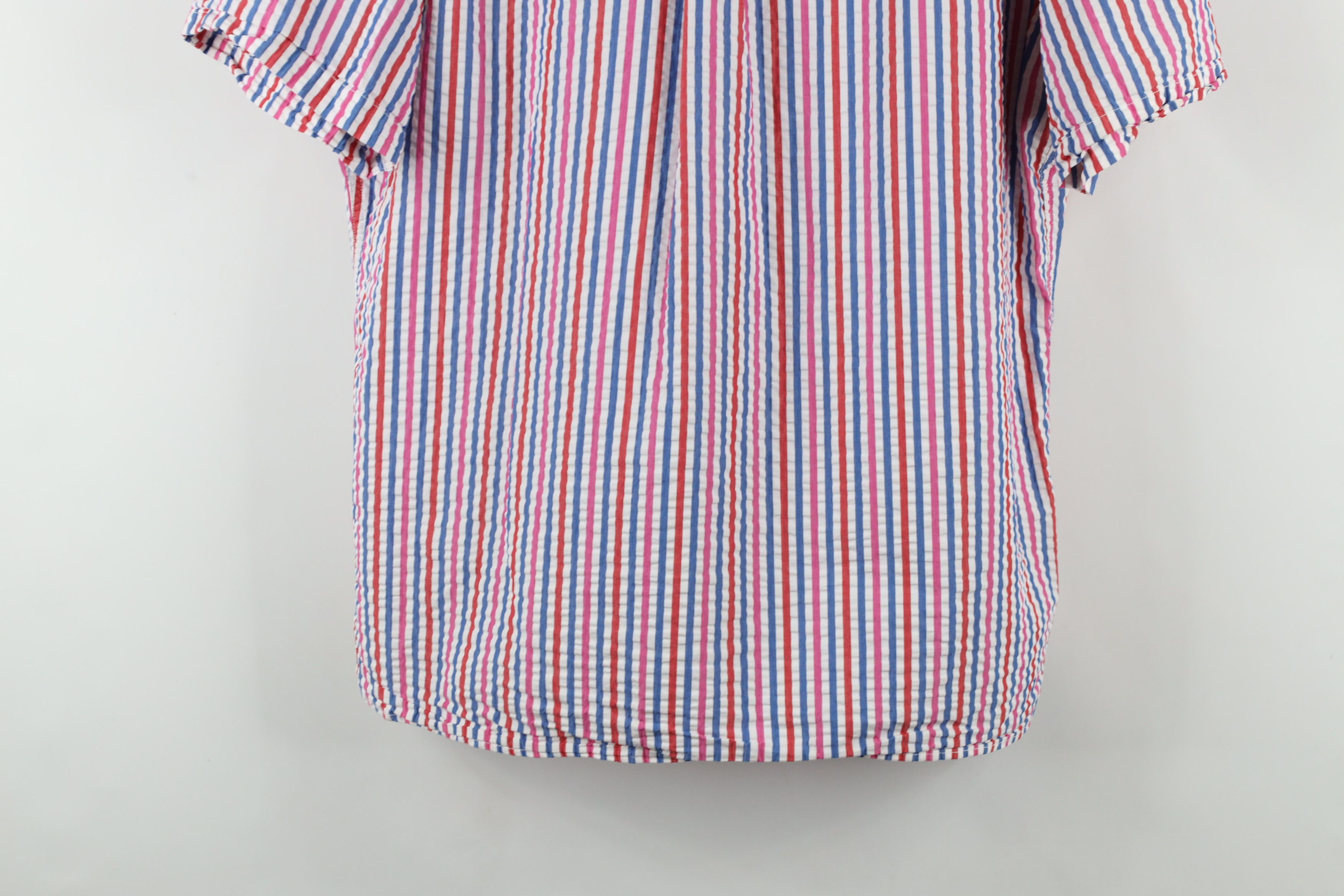 Lands' End × Vintage Vintage Lands End Fit Striped Seer Sucker Button Down Shirt Size US L / EU 52-54 / 3 - 11 Thumbnail