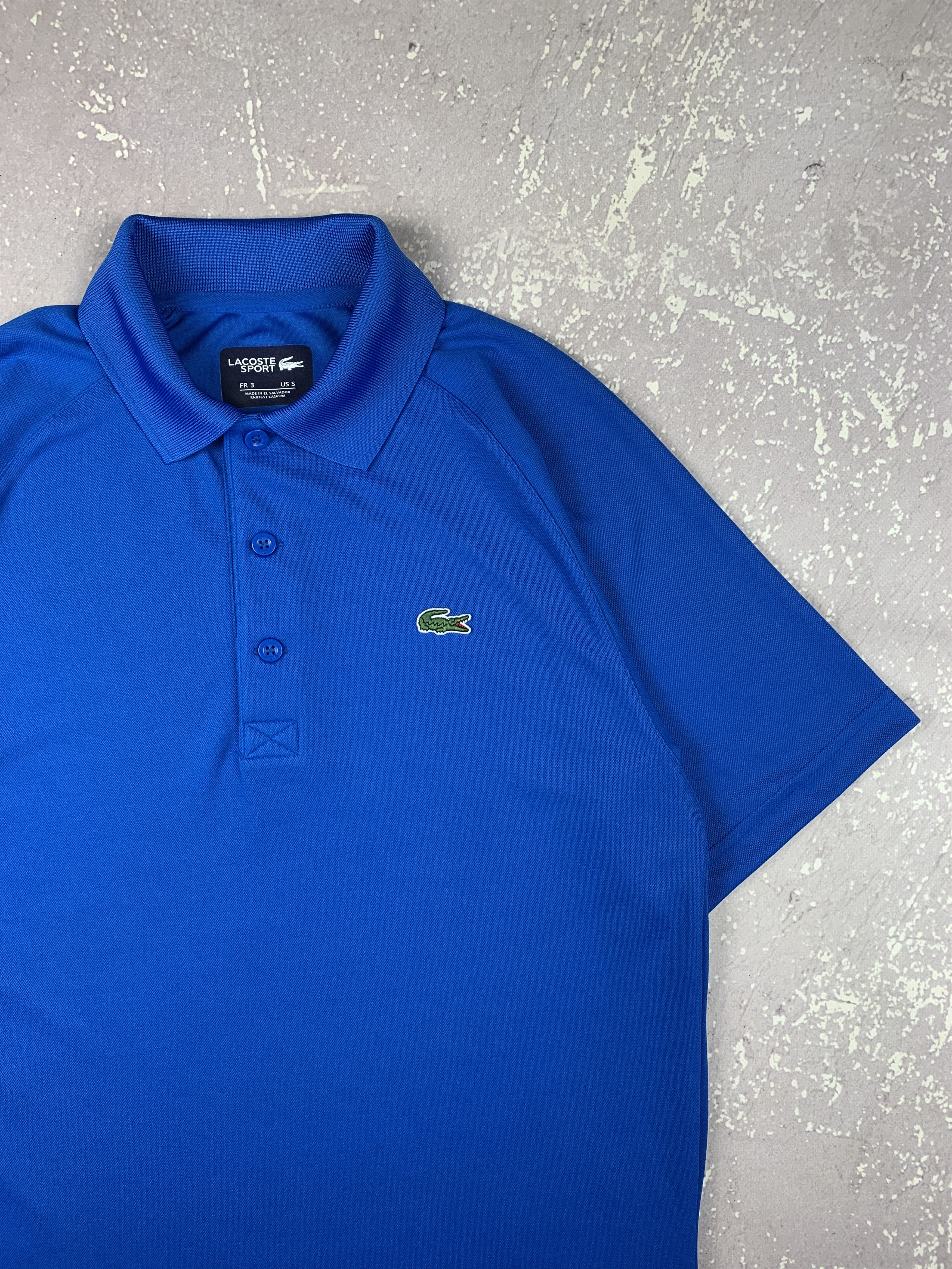 Lacoste Lacoste Sport Polyester Polo Shirt Mens S Blue Size US S / EU 44-46 / 1 - 2 Thumbnail