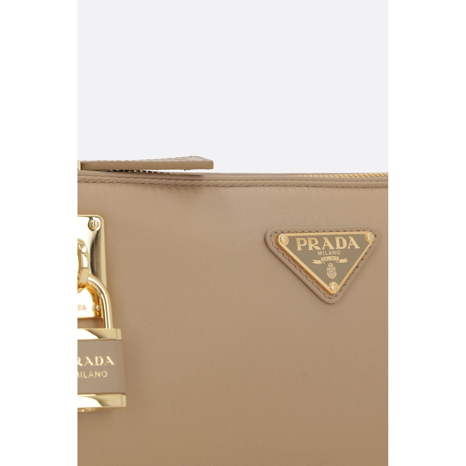 Prada PRADA Camel Brown Small Re-Nylon/Leather Shoulder Bag New & Size ONE SIZE - 4 Thumbnail
