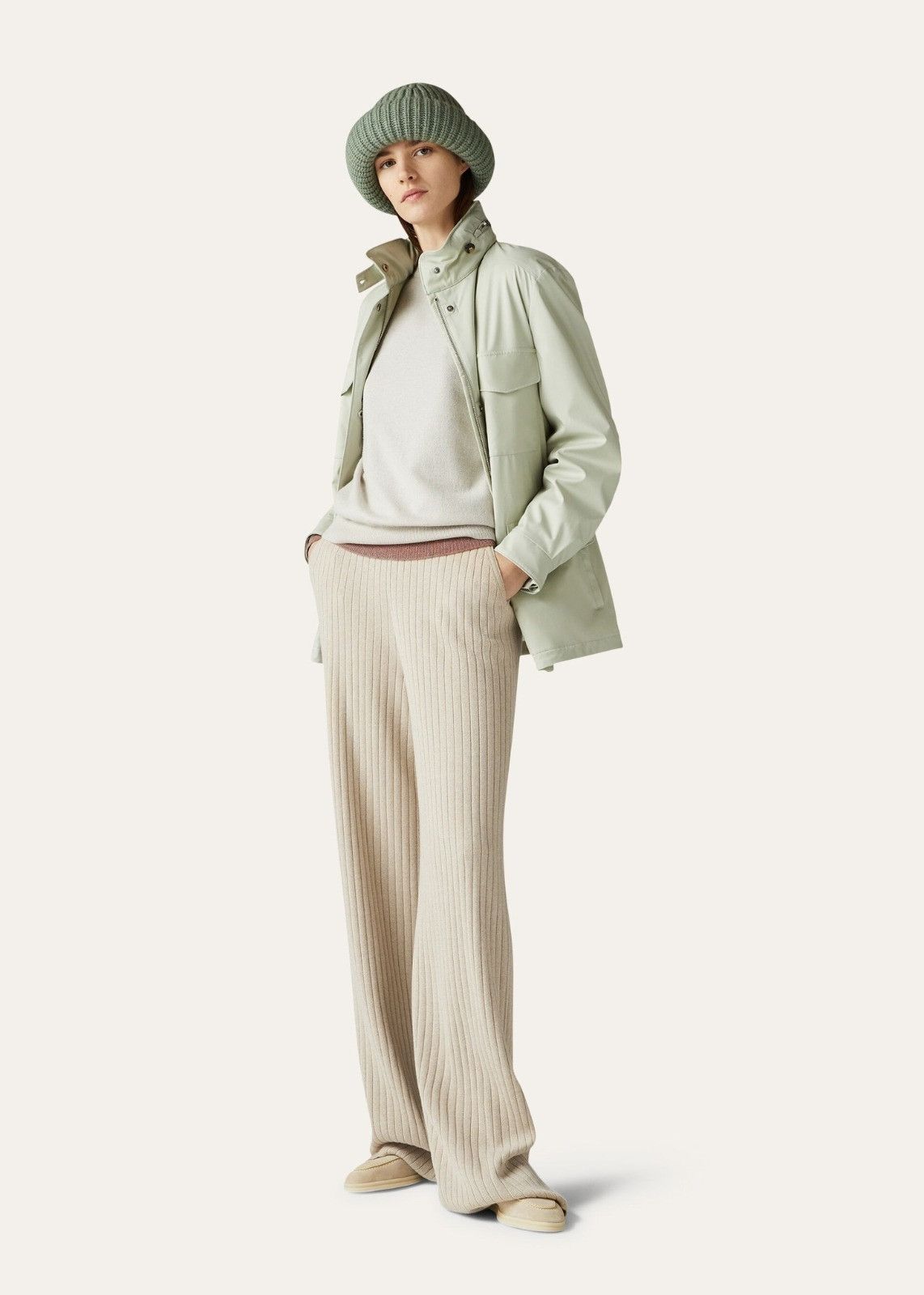 Loro Piana o1srvl11e0824 Maras Af Regular Trouser in Beige Size 30" / US 8 / IT 44 - 5 Thumbnail