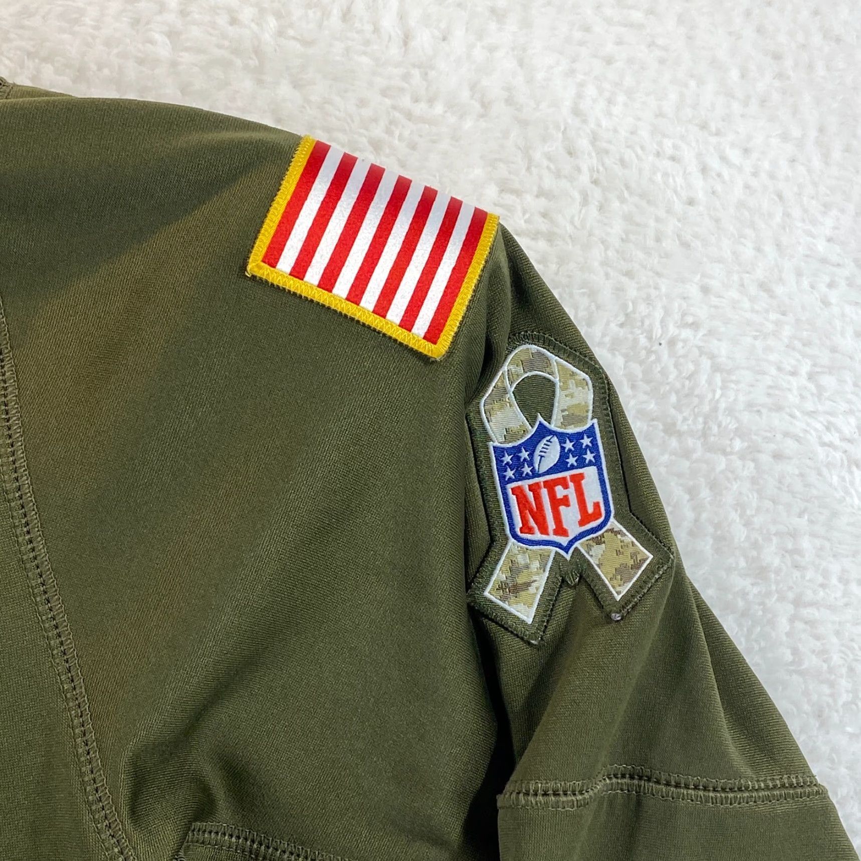 Nike VINTAGE Nike Minnesota Vikings Mens Hoodie Large Salute Service USA Flag NFL Sweatshirt Size US L / EU 52-54 / 3 - 3 Thumbnail
