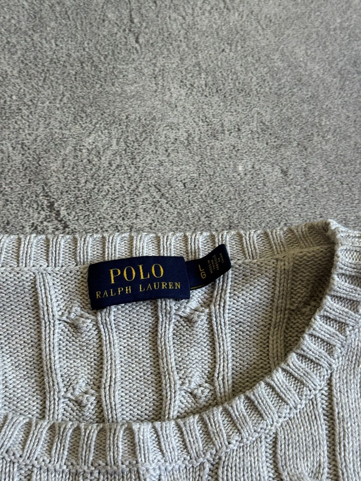 Polo Ralph Lauren Polo Ralph Lauren L/size cable knitwear sweater jumper retro Size L / US 10 / IT 46 - 5 Thumbnail
