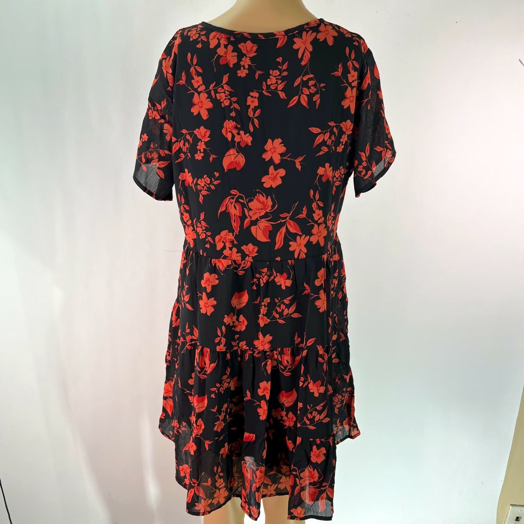 vintage floral fit and flare dress Denim Fit & Flare Midi Dress – Ivy & Olive Boutique main image 1
