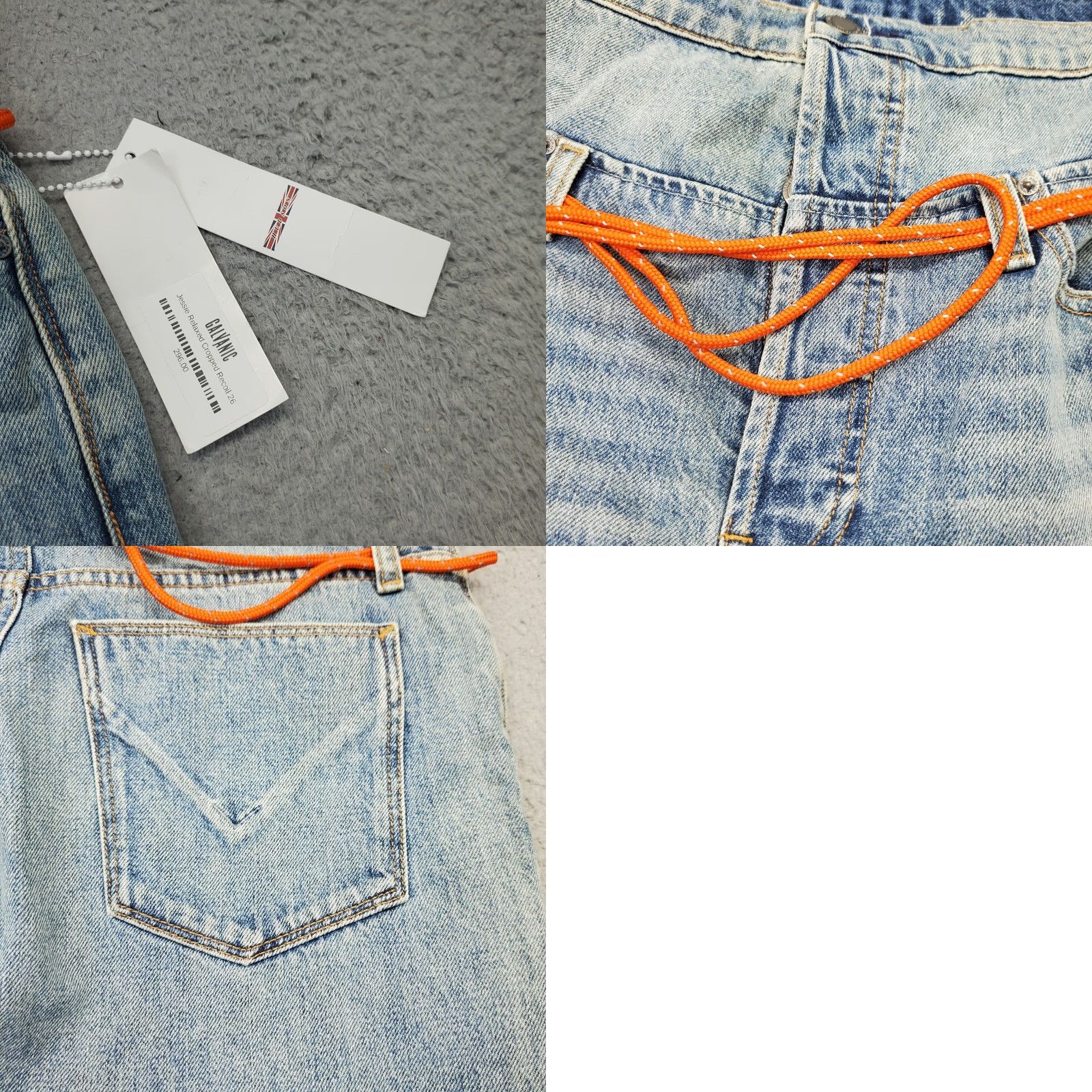 Hudson Hudson Womens Size 26 Jeans Blue Distressed Button Fly Boyfriend Relaxed Recoil 5-Pocket Denim Straight Leg Pants/scripts Size 26" / US 2 / IT 38 - 8 Thumbnail