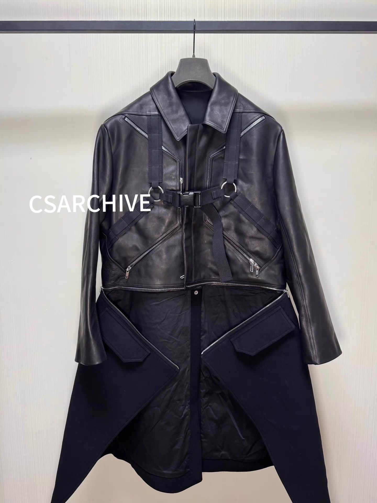 Rick Owens Rick Owens 25FW BLIXA MAX Leather Coat Q8 Size US M / EU 48-50 / 2 - 2 Thumbnail
