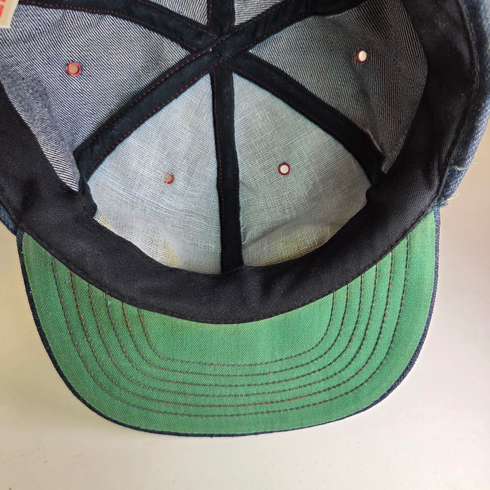 Budweiser Budweiser Denim Snapback Hat 80s USA Made Vintage Size ONE SIZE - 11 Thumbnail