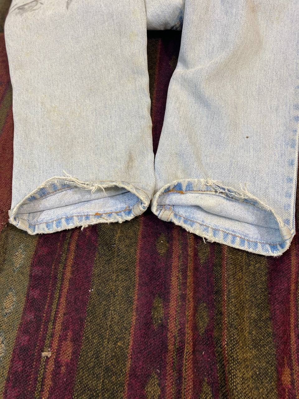 Levi's vintage levis 550 light wash relaxed fit tapered leg denim Size US 28 / EU 44 - 13 Thumbnail