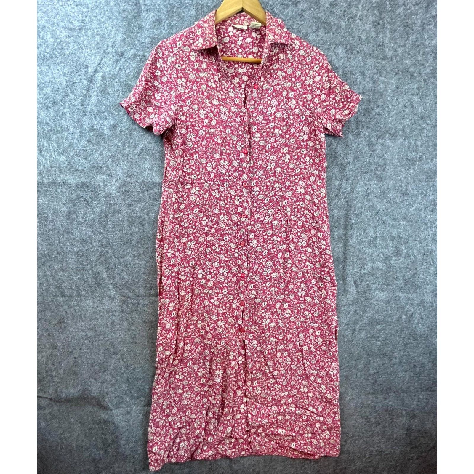 Cherokee Vintage Cherokee Dress Small Red Housewife Cottage Country Size S / US 4 / IT 40 - 1 Thumbnail