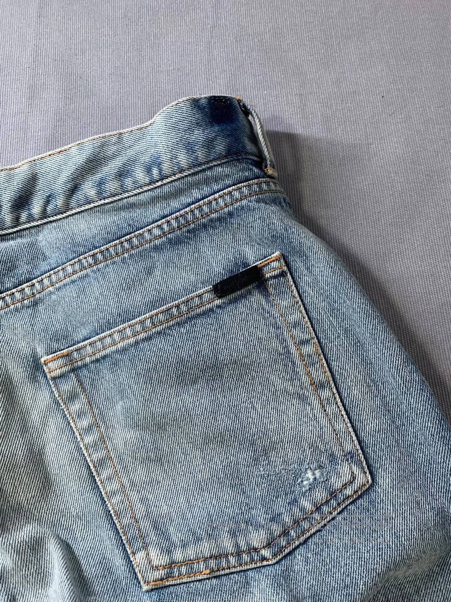 Saint Laurent Paris SAINT LAURENT SLP Washed Distressed Jeans. Size US 31 - 4 Thumbnail