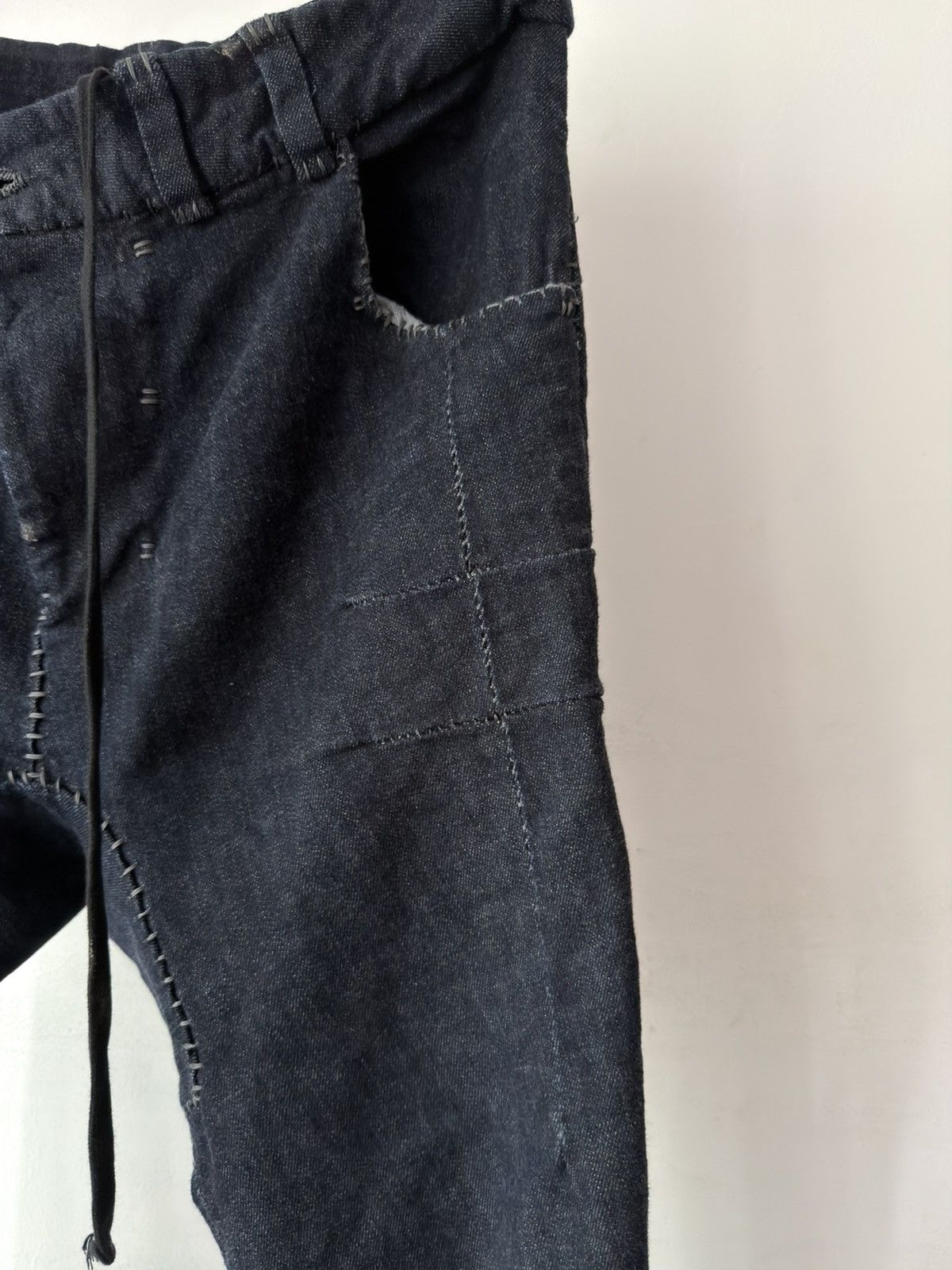 Boris Bidjan Saberi Boris Bidjan Saberi PH13 HS Handstitched Denim Pants Size US 34 / EU 50 - 5 Thumbnail