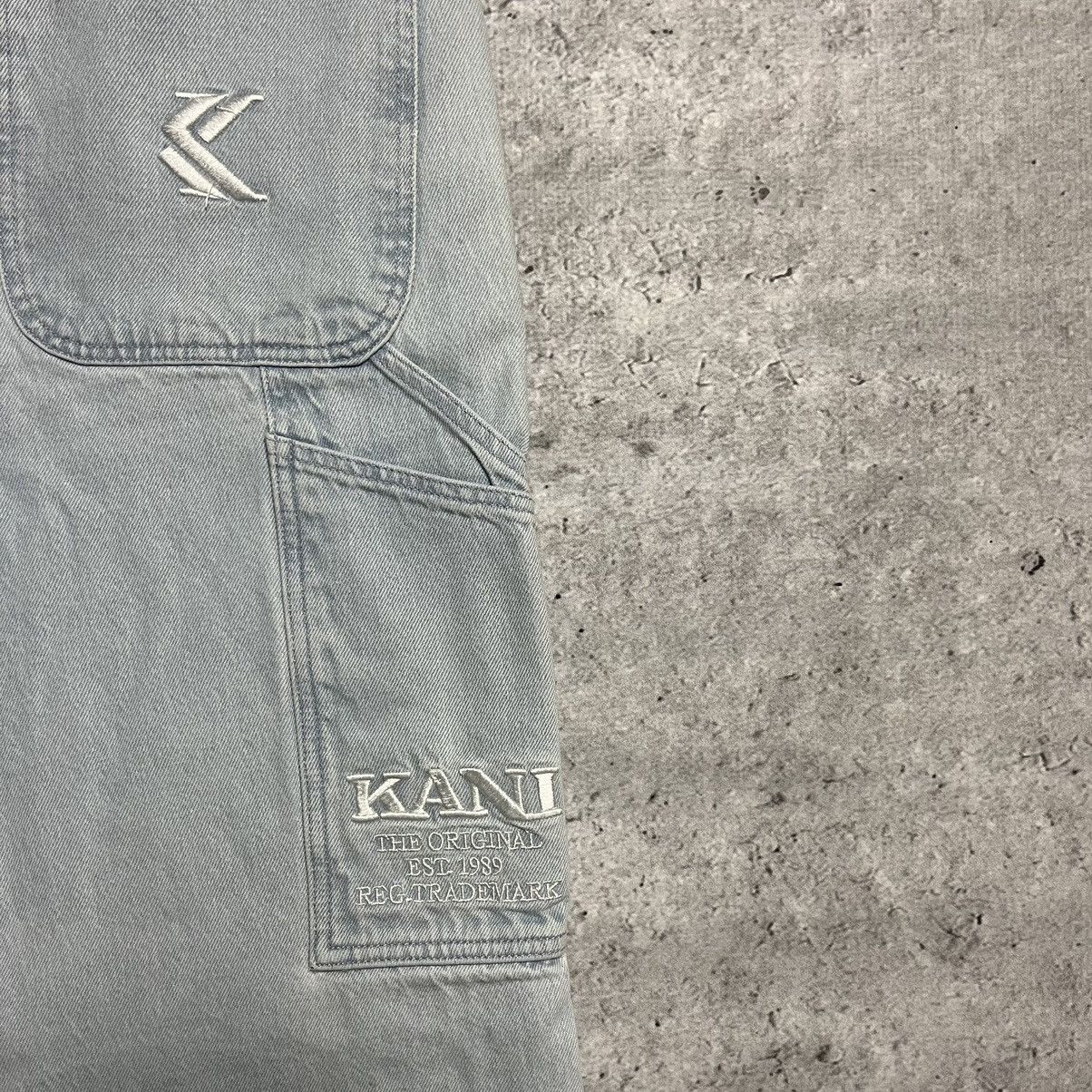 Karl Kani × Vintage Karl Kani carpenter jeans pants L babyblue skate baggy 00s Size US 34 / EU 50 - 4 Thumbnail