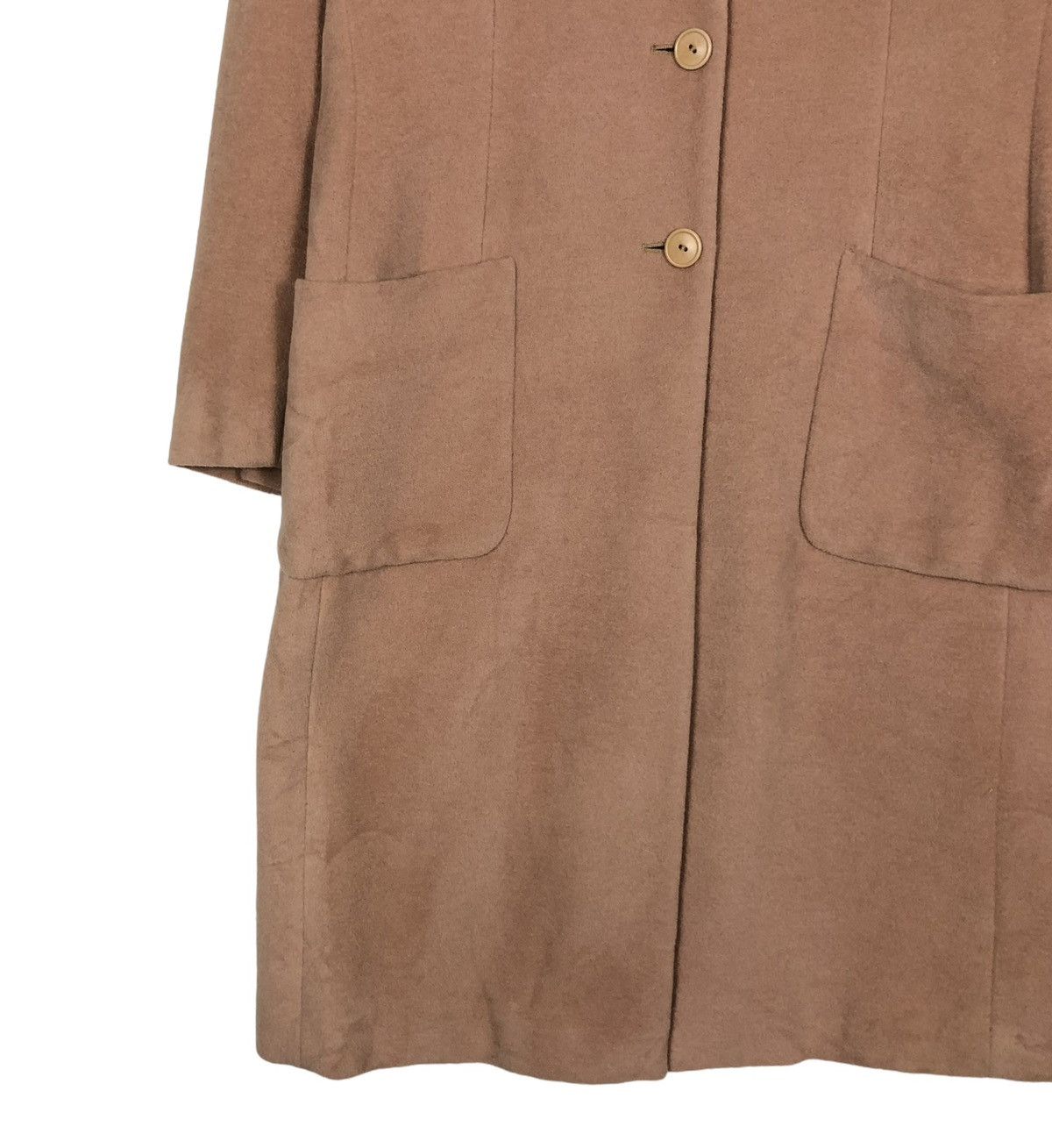 Japanese Brand 🔥VINTAGE LONG JACKET WOOL HERRINGBONE MAX MARA Size M / US 6-8 / IT 42-44 - 8 Thumbnail