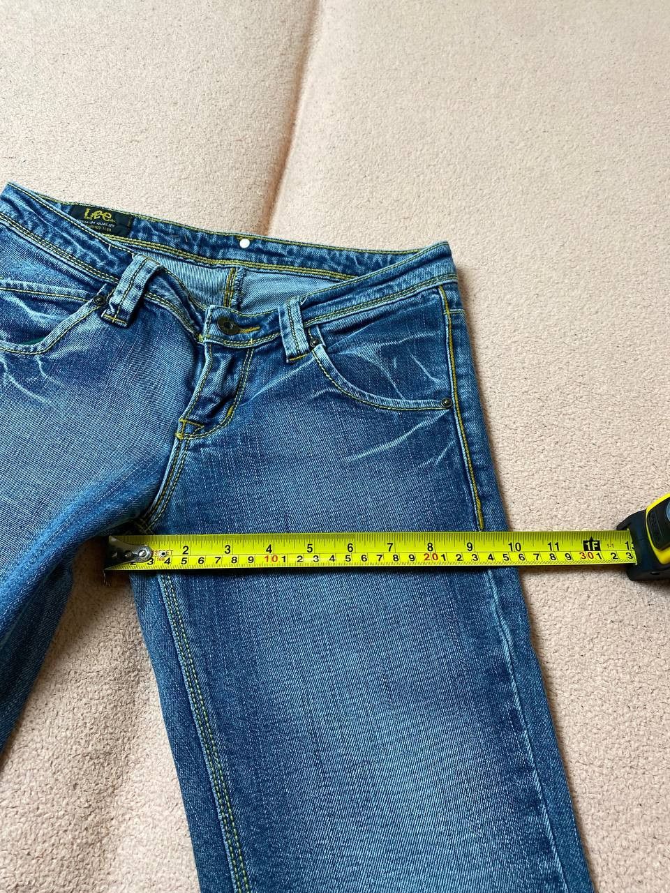 Japanese Brand × Lee Vintage 90's Lee Denim Blue Jeans Faded Distressed Size 27" / US 4 / IT 40 - 9 Thumbnail