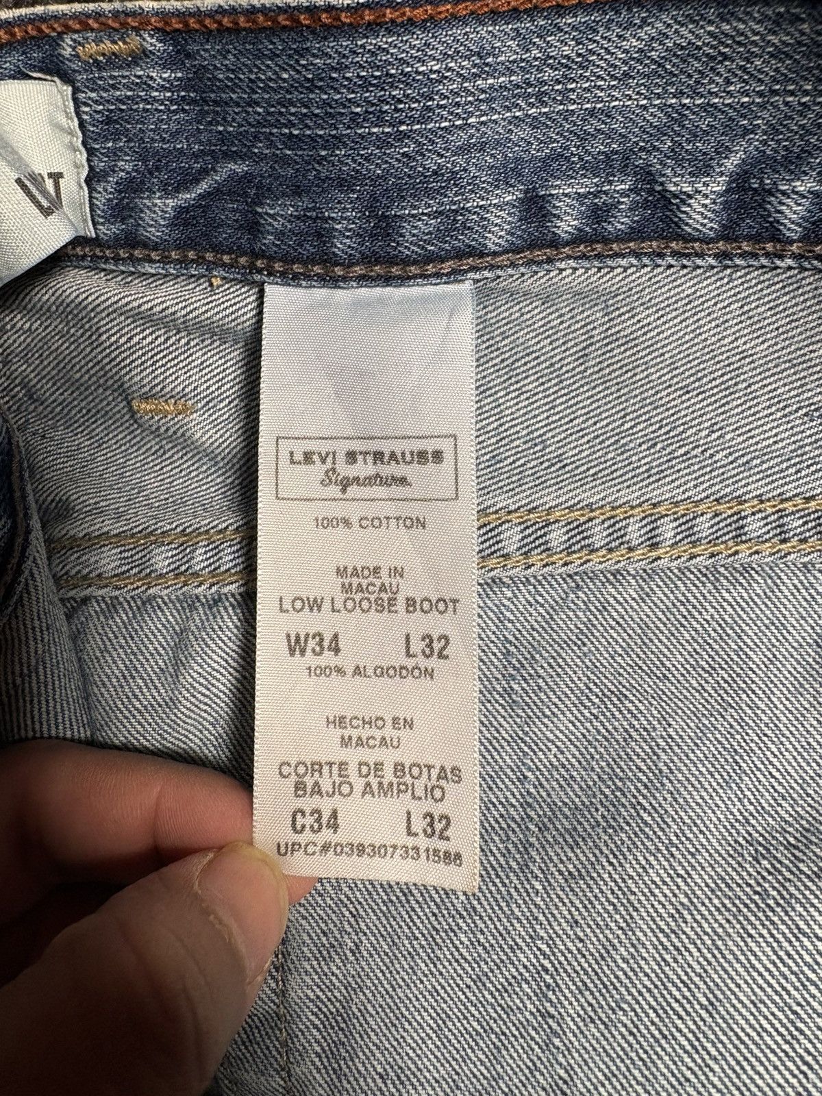 Levi's Vintage Clothing Vintage 2007 Levi Strauss Signature Loose Bootcut Jeans Y2K Size US 34 / EU 50 - 10 Thumbnail
