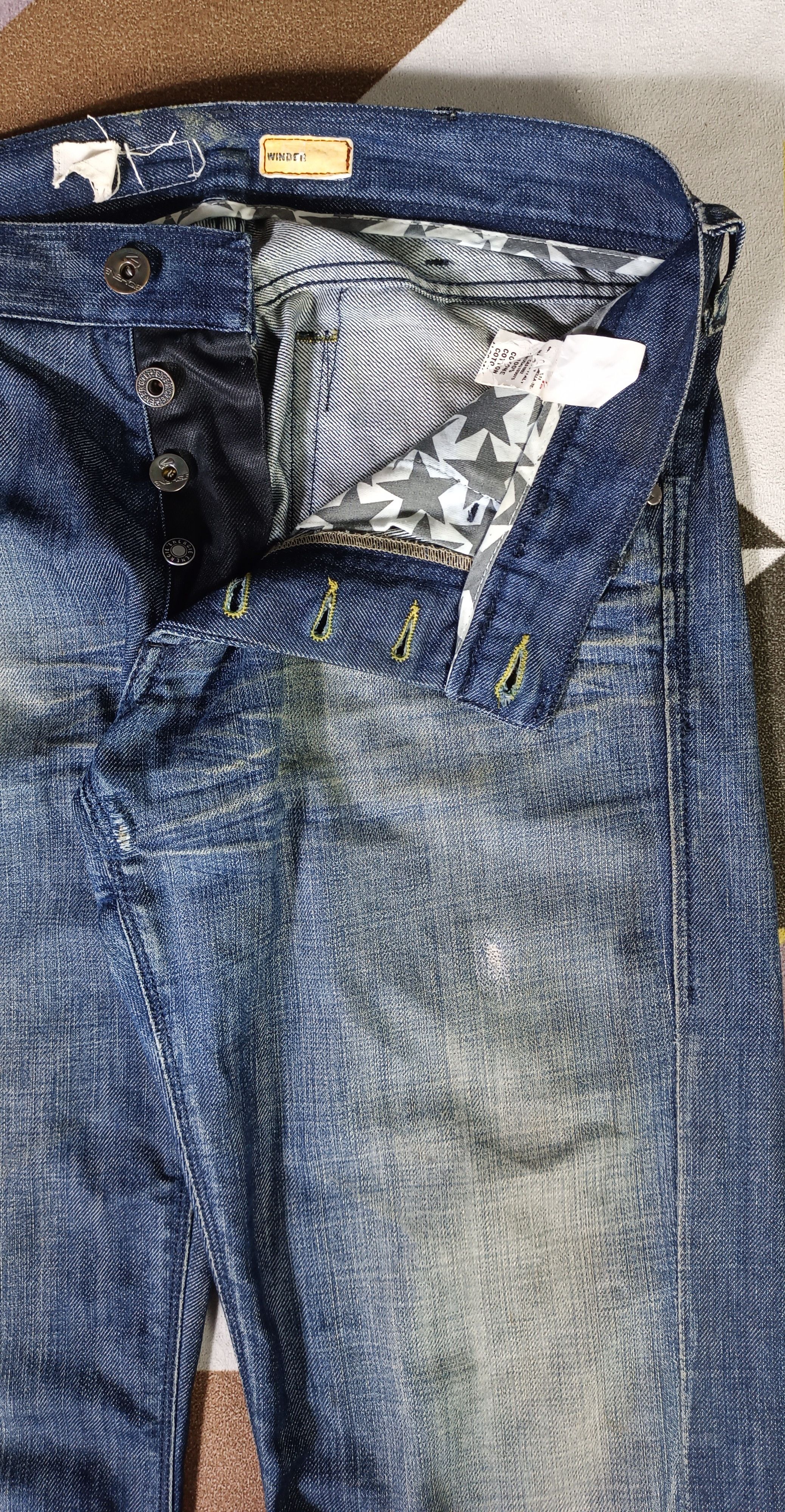 Energie RARE🔥 ENERGIE Algodon Baumwolle Denim Size US 34 / EU 50 - 12 Thumbnail