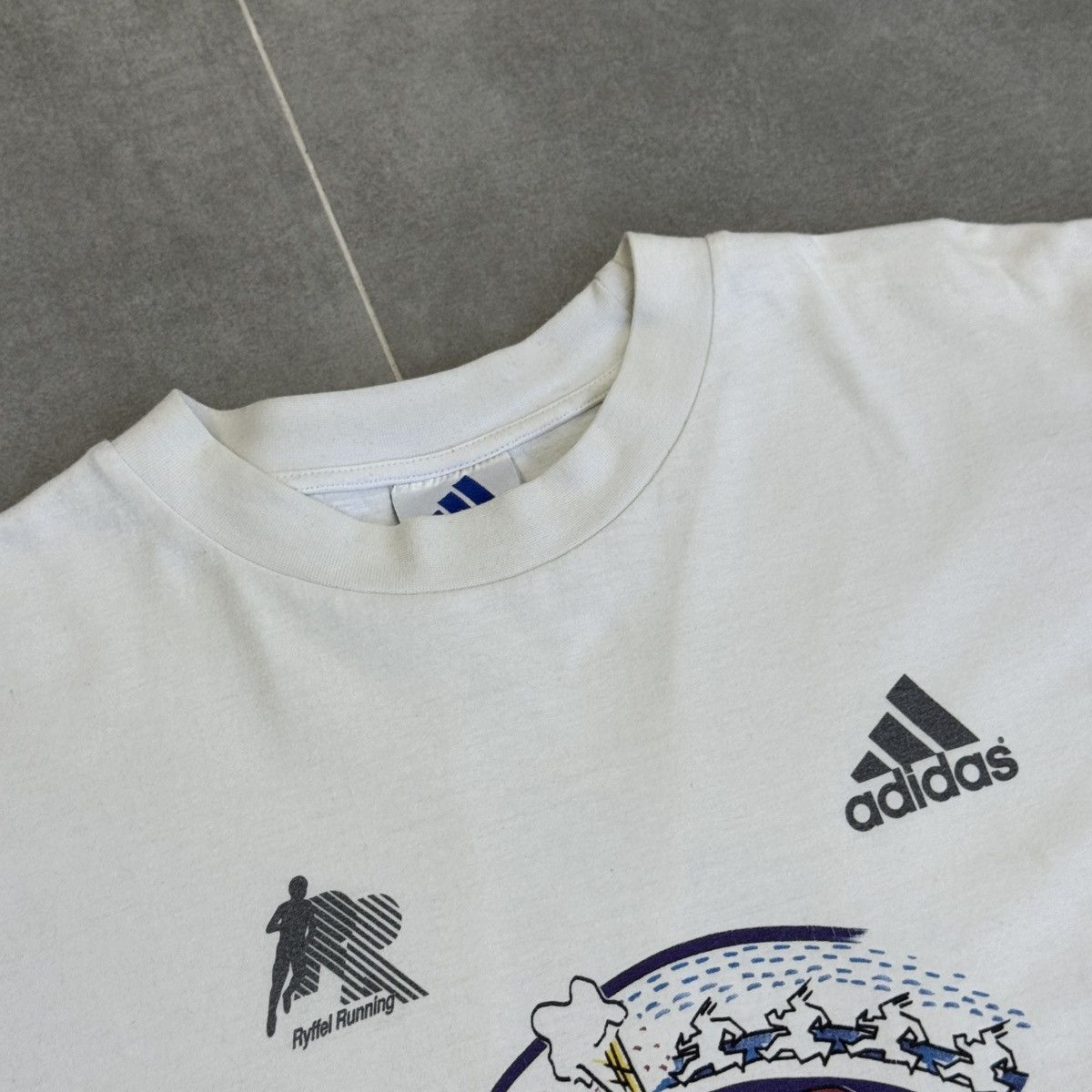 Adidas × Vintage Vintage Adidas Ryffel Running Greifenseelauf T-Shirt Size M Size US M / EU 48-50 / 2 - 12 Thumbnail