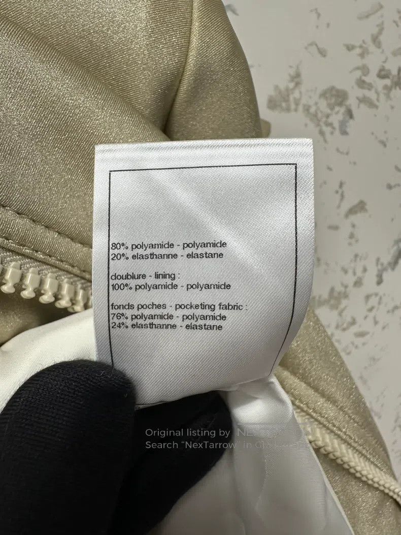 Chanel Chanel Ski Series Champagne Gold Diamond Button Jacket Size XS / US 0-2 / IT 36-38 - 5 Thumbnail