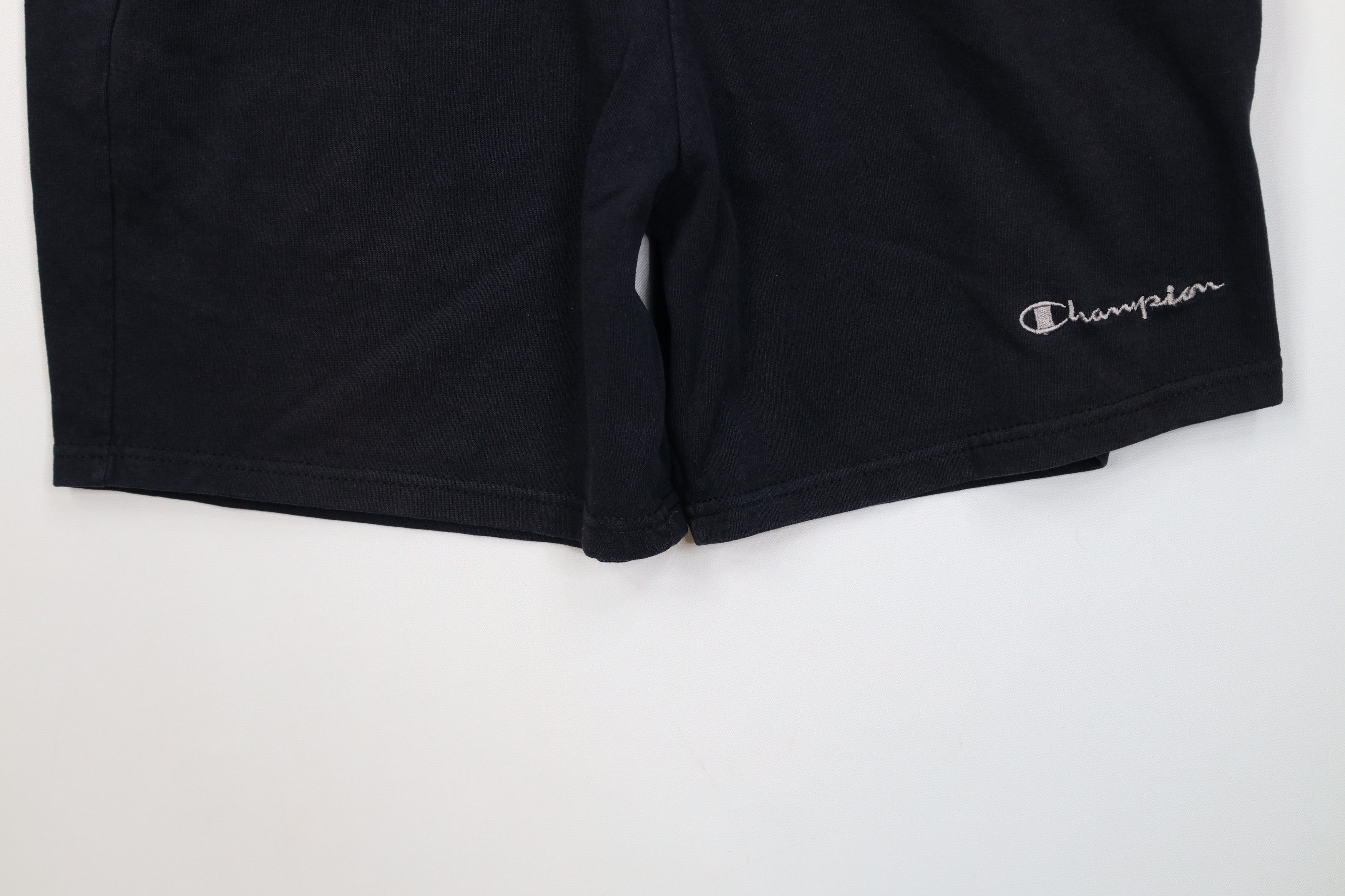 Champion Vintage 90s Champion Above Knee Dad Shorts Black Cotton Size US 34 / EU 50 - 4 Thumbnail