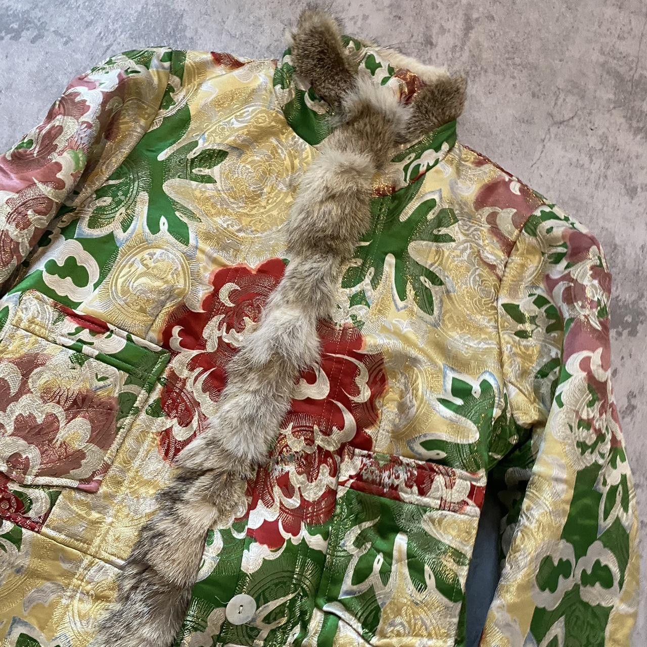 Other Silk coat fur Japan style Vintage y2k high end fashion Size S / US 4 / IT 40 - 4 Thumbnail