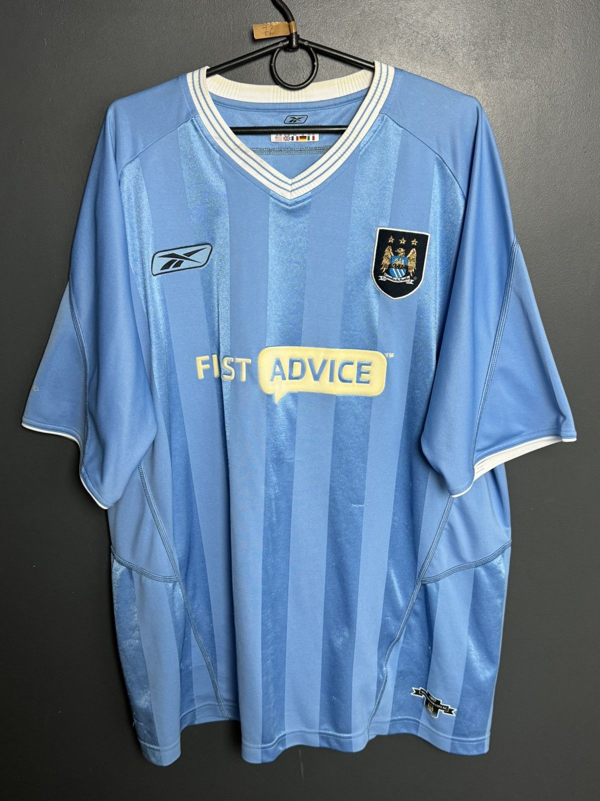 Reebok Manchester City 03/04 Home Football Jersey Size US XXL / EU 58 / 5 - 1 Thumbnail