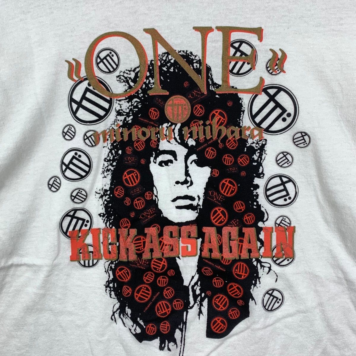Vintage Vintage 80s MINORU NIIHARA Kick As Again Loudness TShirt Size US L / EU 52-54 / 3 - 3 Thumbnail