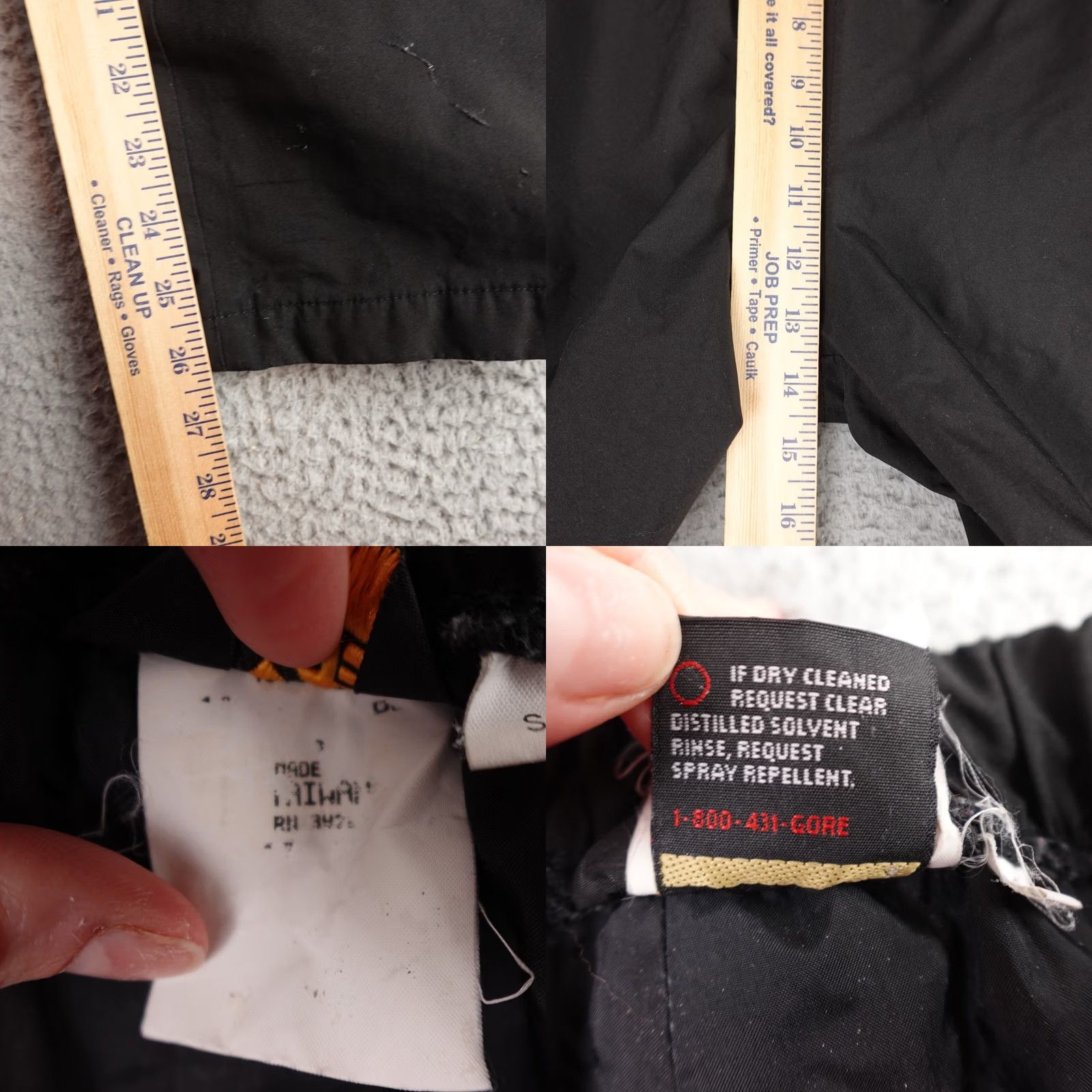 Vintage REI Windbreaker Pants Mens Small Black GTX Track Packable Lightweight Hiking Size US 29 - 9 Thumbnail