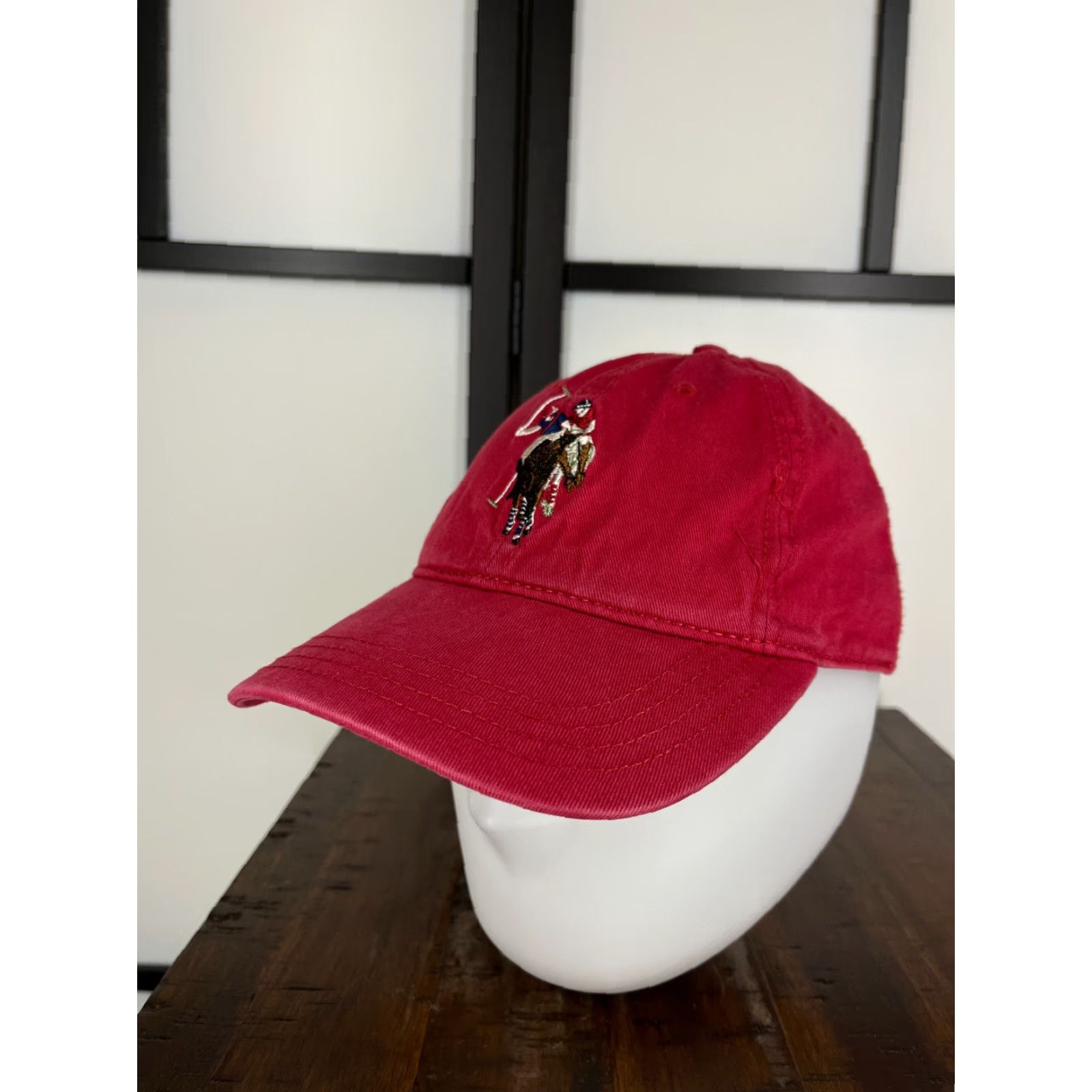 Vintage US Polo Assn Hat Cap Strap Back Adult Red 100% Cotton Since 1890 Twill Golf Size US M / EU 48-50 / 2 - 4 Thumbnail
