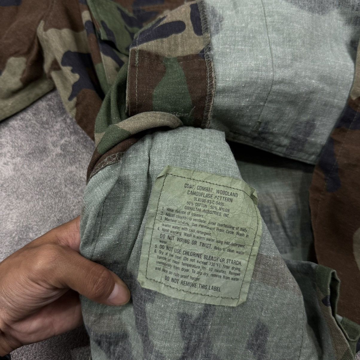 Vintage Vintage US ARMY BDU woodland jacket camouflage ripstop Size US XXL / EU 58 / 5 - 6 Thumbnail