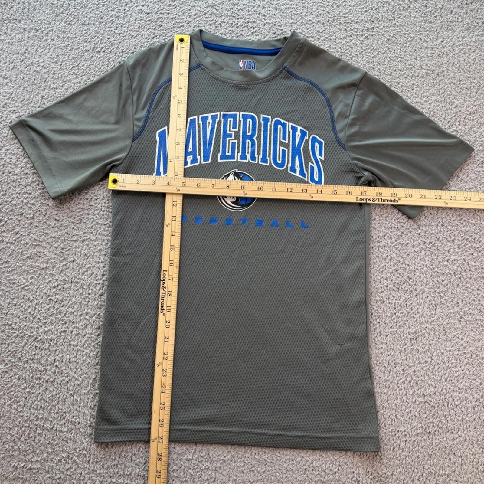 NBA NBA Dallas Mavericks Mens S Gray Mesh Basketball T Shirt Size US S / EU 44-46 / 1 - 2 Thumbnail