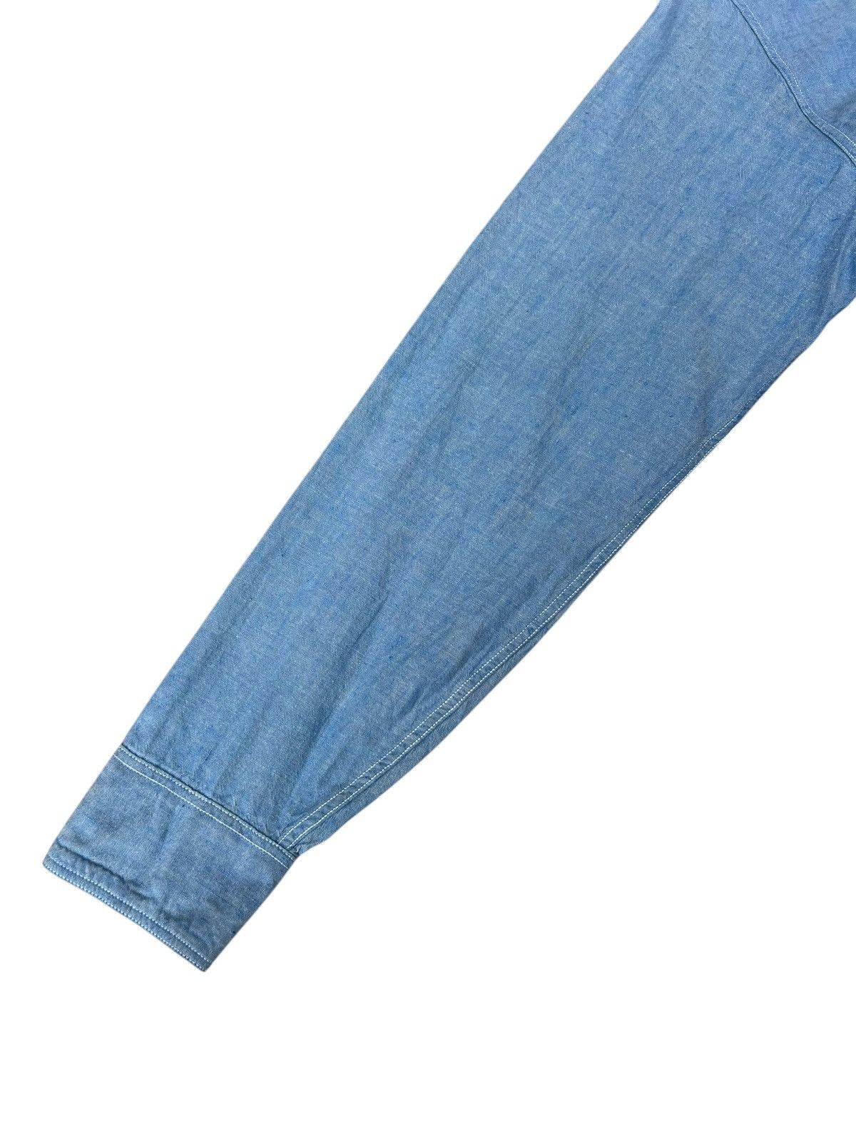 Sugar Cane Sugar Cane Chin Strap Gusset Selvedge Chambray Shirt Size US S / EU 44-46 / 1 - 6 Thumbnail