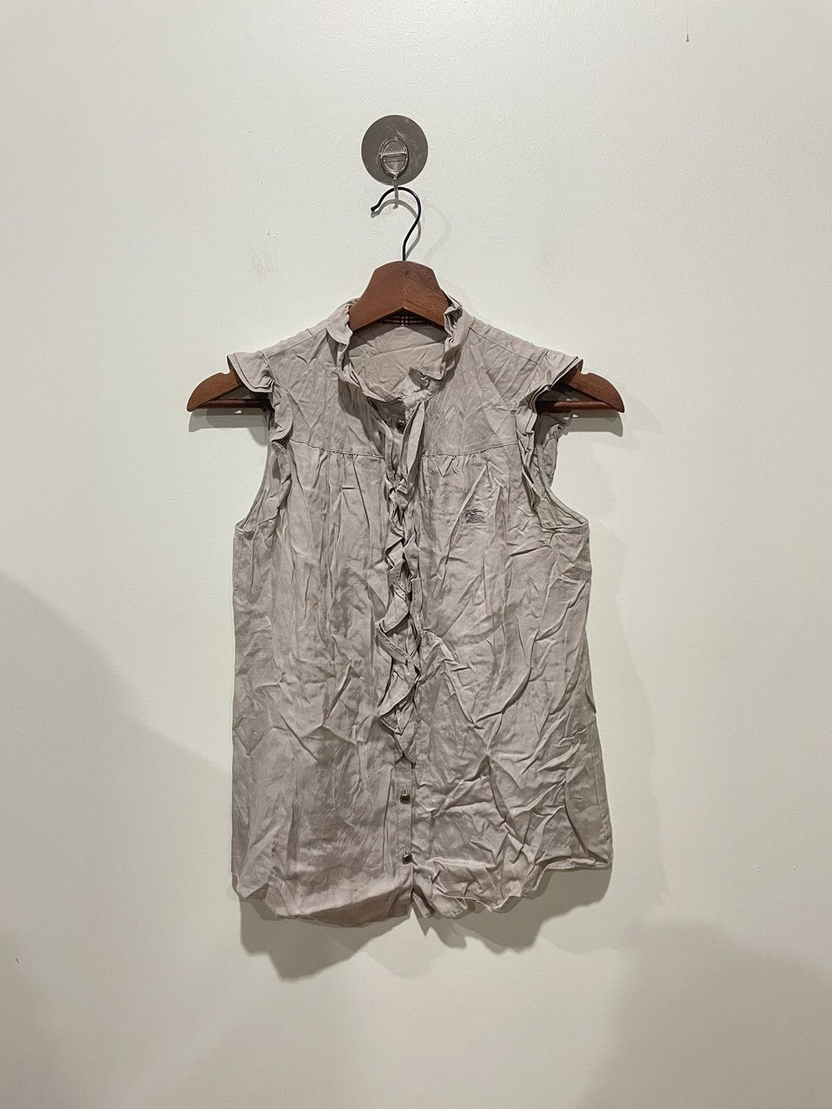 image of Burberry Blue Label Sleeveless Top in Brown, Women's (Size XS)