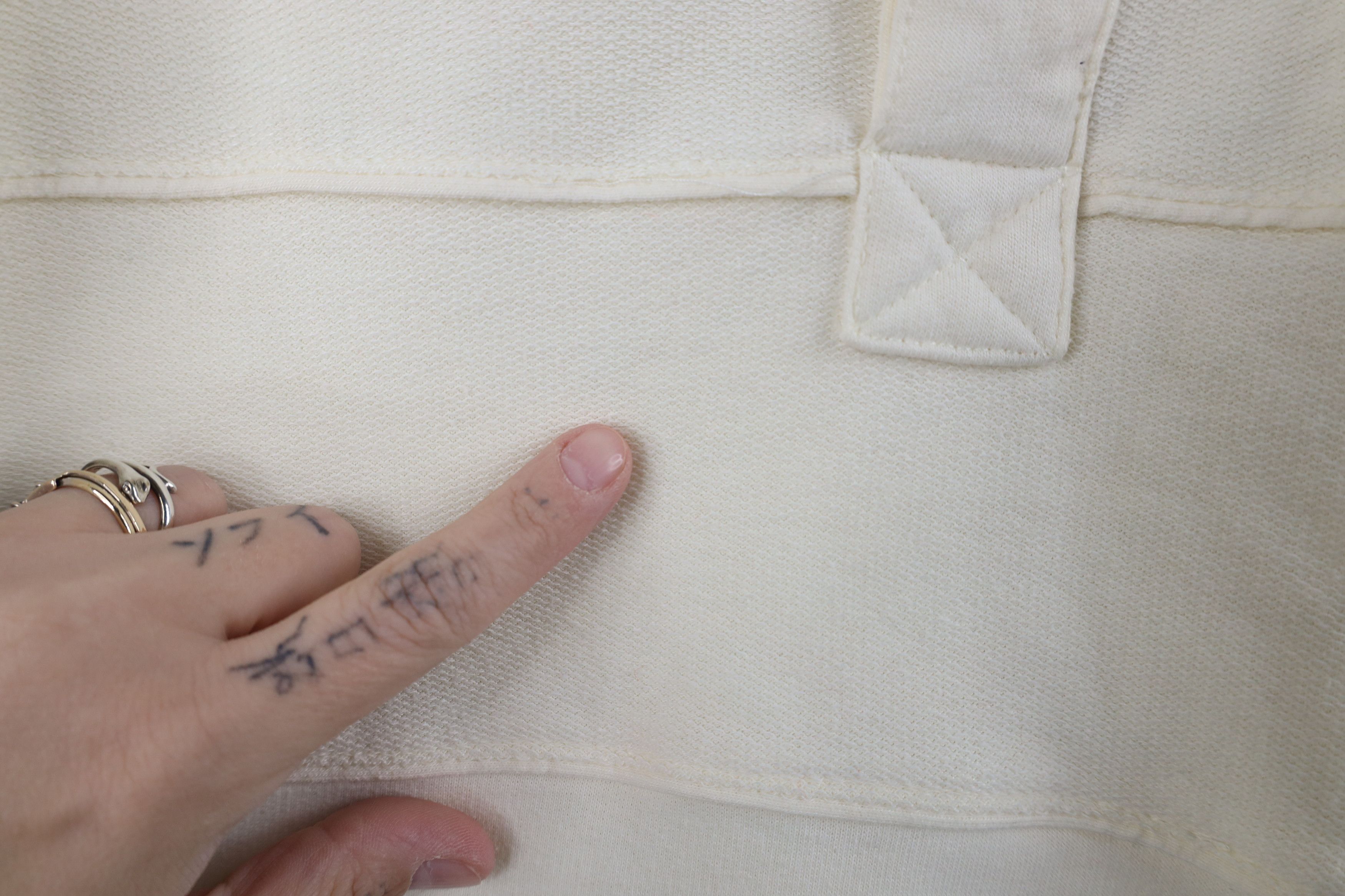 Vintage Vintage 90s Streetwear Collared Pullover Polo Shirt Cream Size US L / EU 52-54 / 3 - 4 Thumbnail