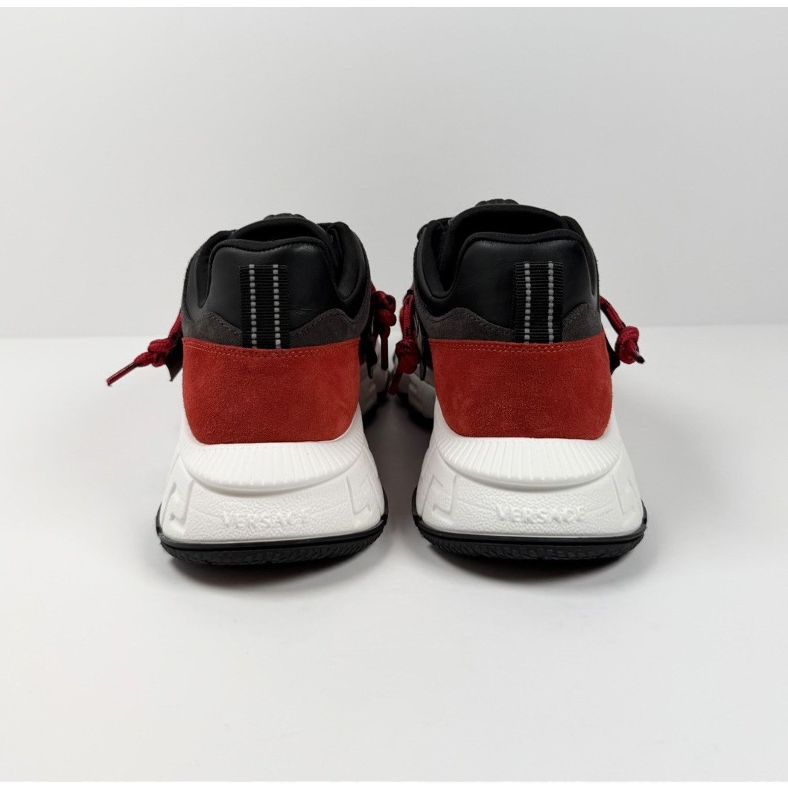 Versace Size 46EU/13US - Versace Trigreca Black Red Sneakers NEW! Size US 13 / EU 46 - 6 Thumbnail