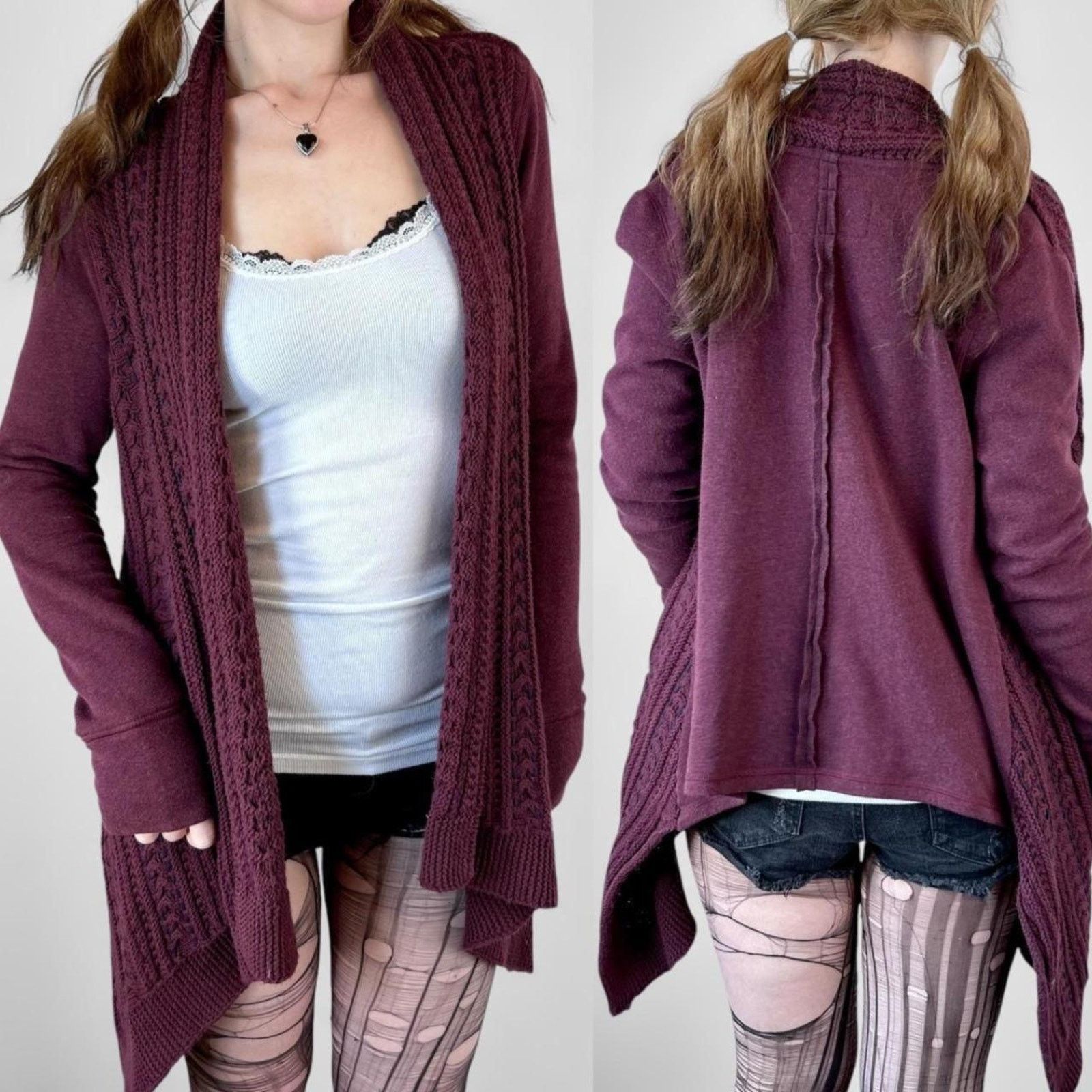 Anthropologie boho grunge layered brown cardigan Size M / US 6-8 / IT 42-44 - 1 Thumbnail