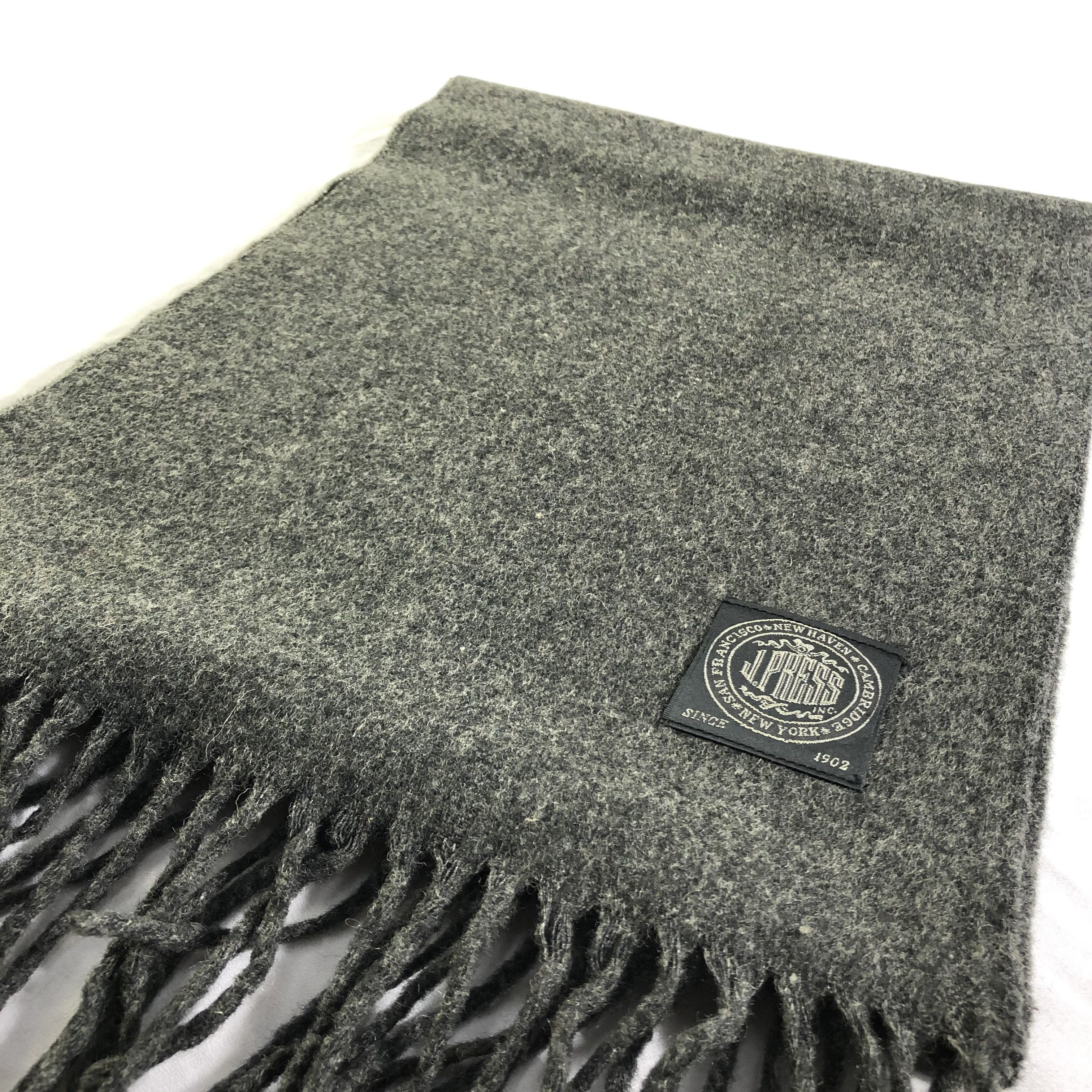 J. Press J. Press Wool Scarf Muffler Neckwear V2472 Size ONE SIZE - 3 Thumbnail