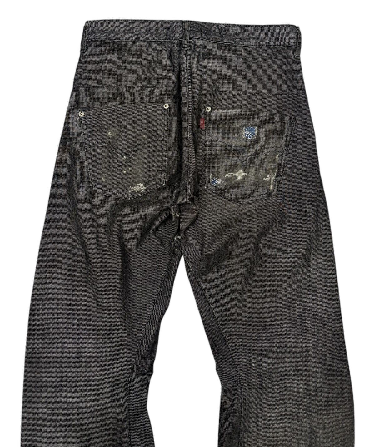 Levi's Levi’s Engineered Curved Black Distressed Denim Jeans Loose Size US 30 / EU 46 - 6 Thumbnail