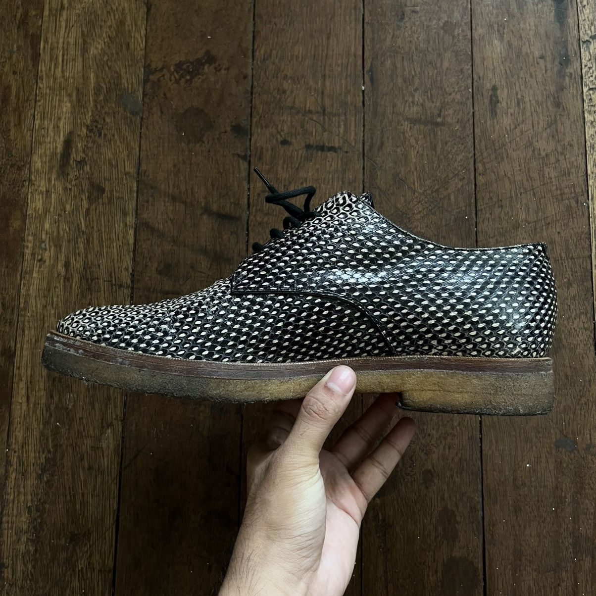 Dries Van Noten Dries Van Noten Snake Skin Derby Shoes Size US 7.5 / EU 40-41 - 5 Thumbnail