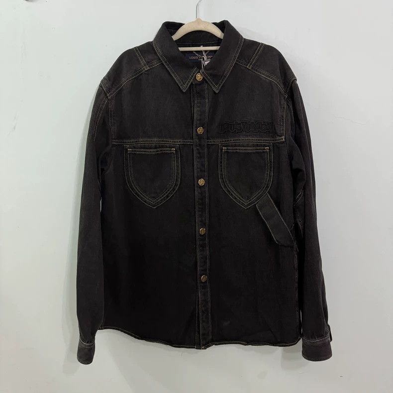 Louis Vuitton Louis Vuitton Black denim jacket Size US M / EU 48-50 / 2 - 1 Thumbnail
