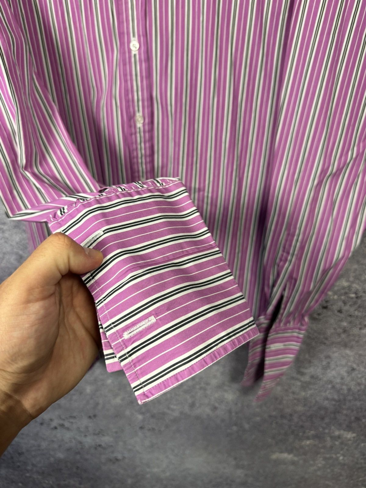 Ralph Lauren Purple Label Ralph Lauren Purple Label Striped Shirt Button Up Men’s 17 Size US XL / EU 56 / 4 - 7 Thumbnail